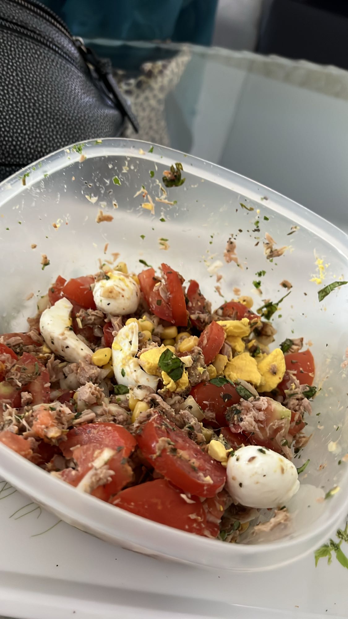 Salade thon œuf tomate