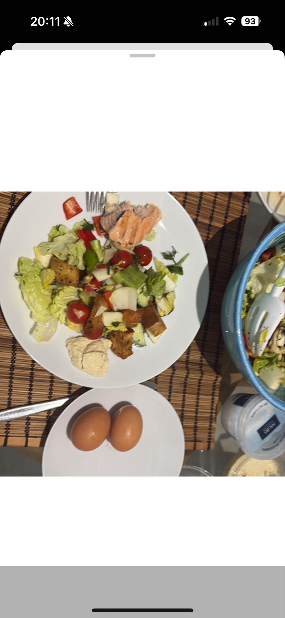 Salmon Salad with Eggs