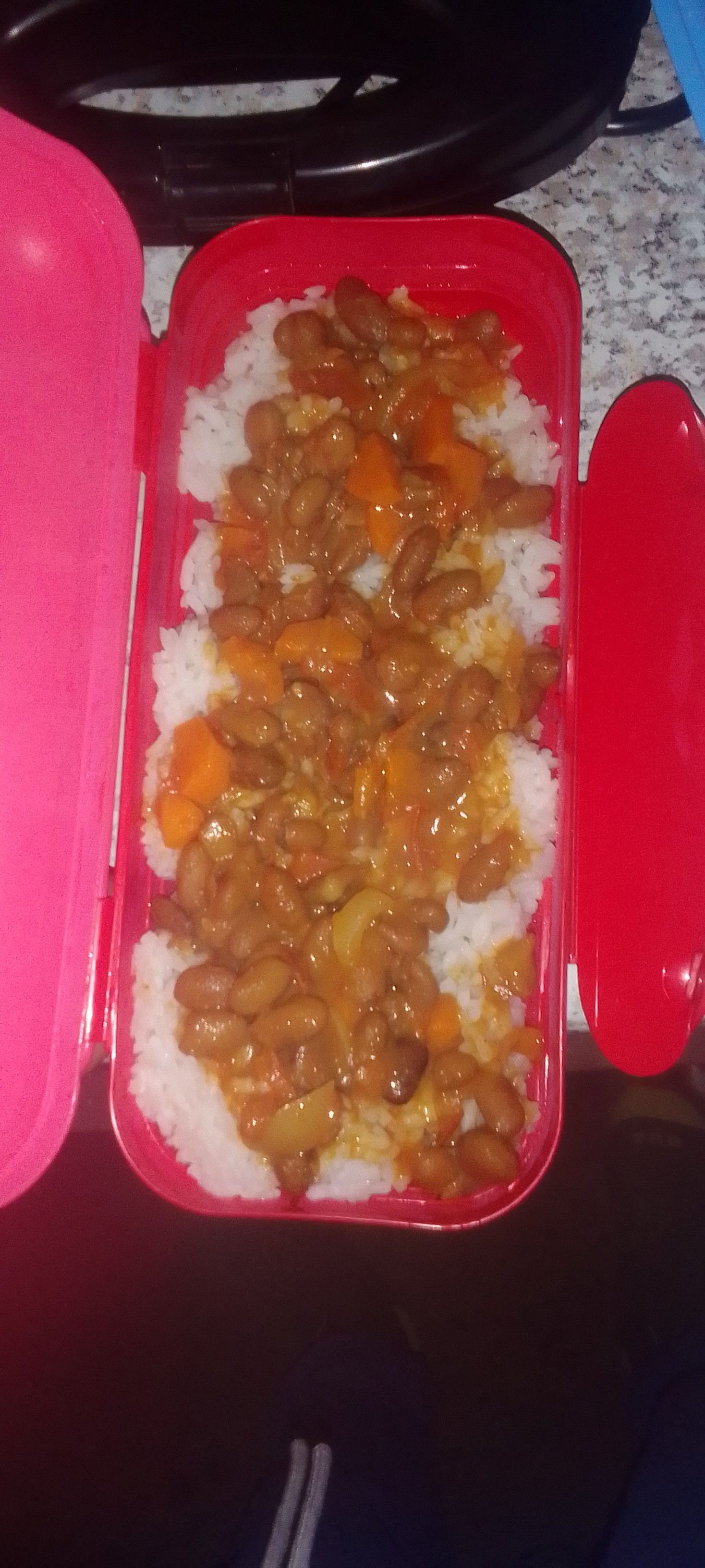 Rice with beans and veggies