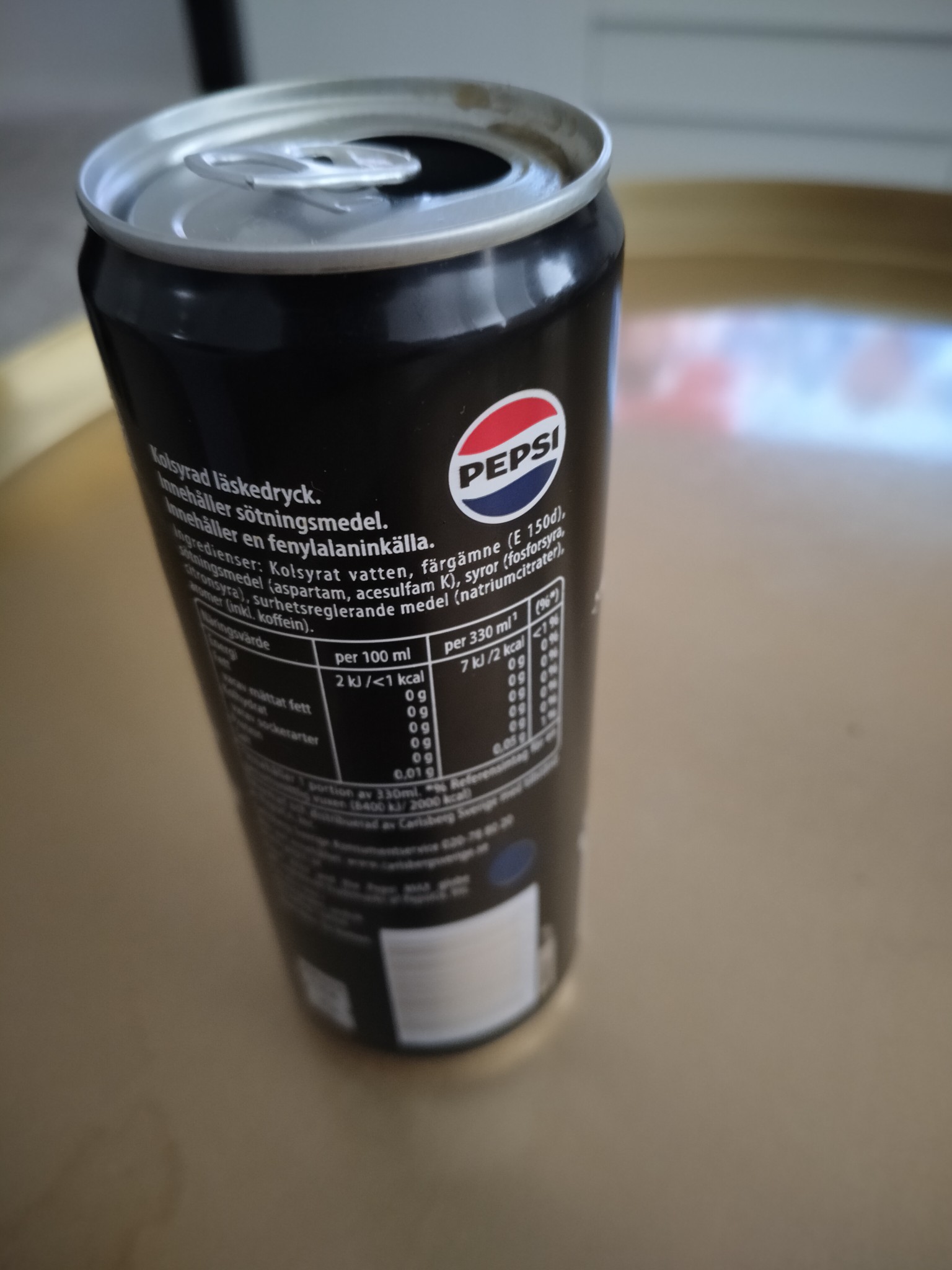 Pepsi Max burk