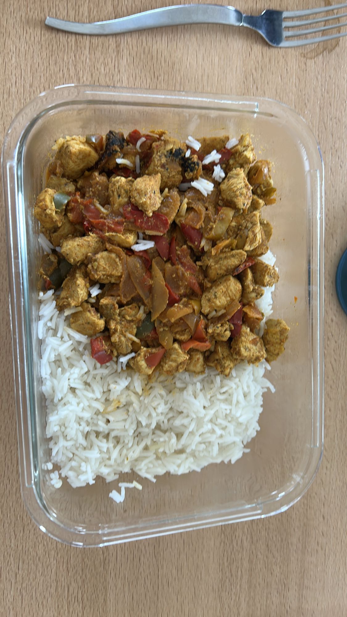 Poulet curry avec riz