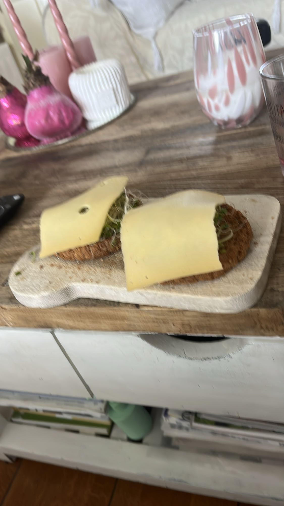 Kaas en kiem toast