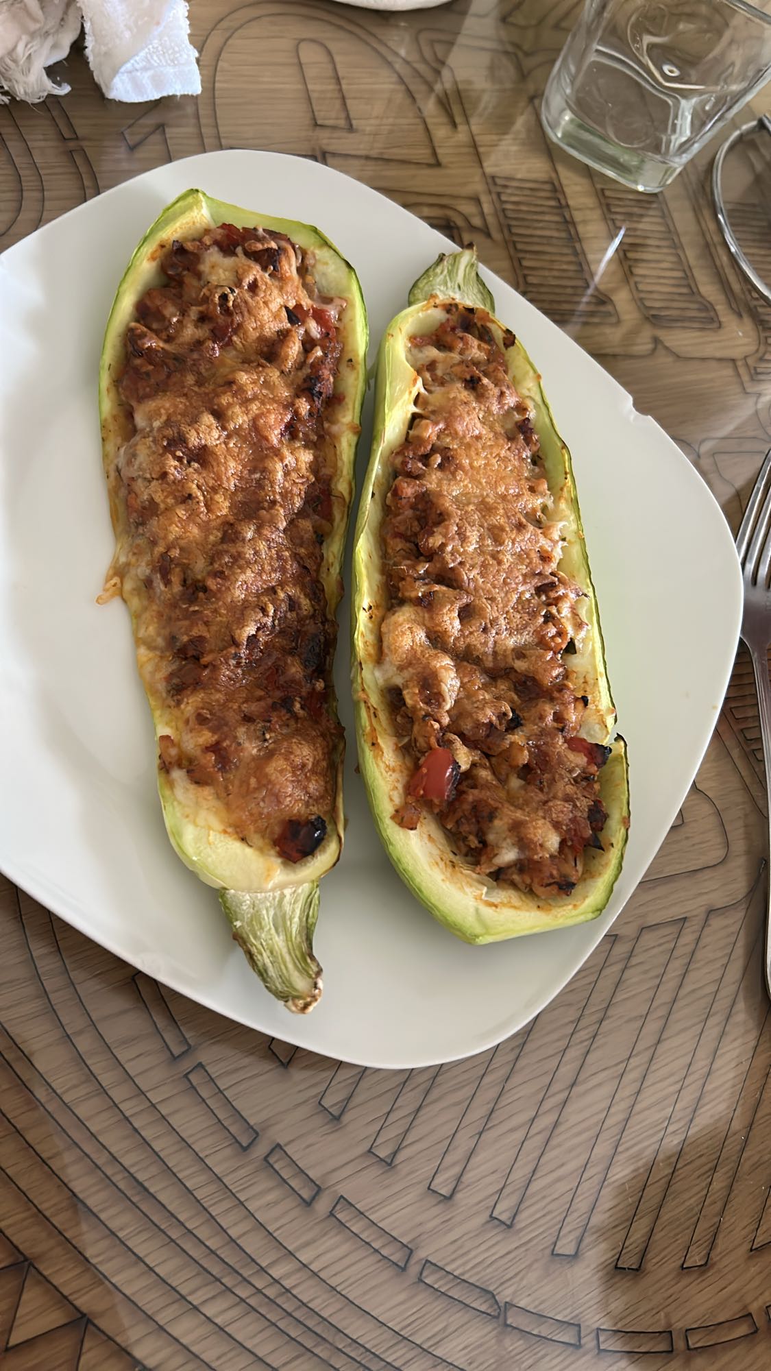 Dovlecei umpluți la cuptor