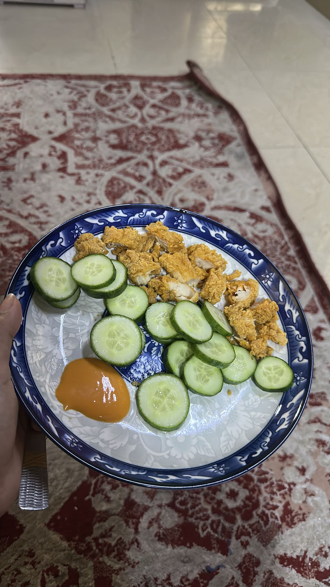 Chicken & Cucumber Plate