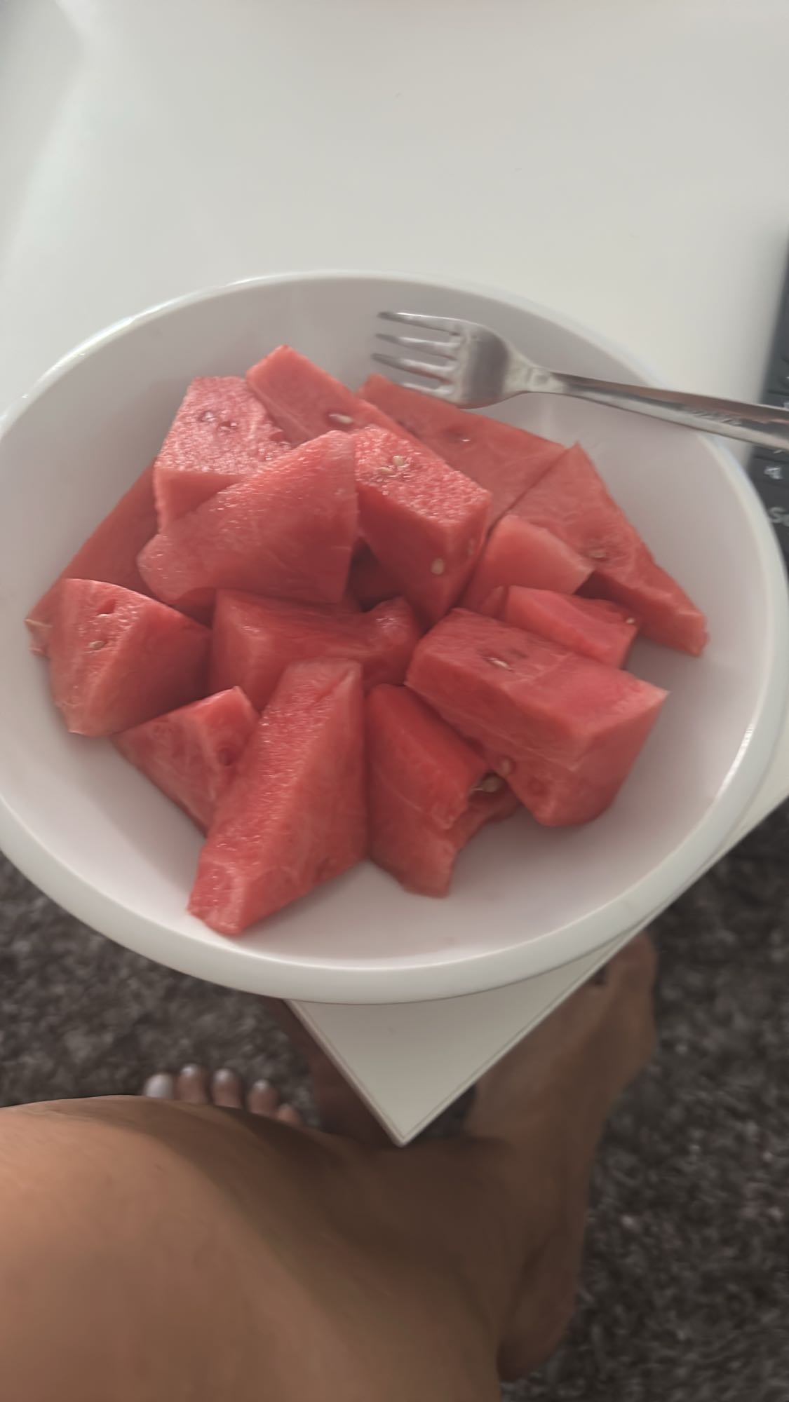 Wassermelonenstückchen