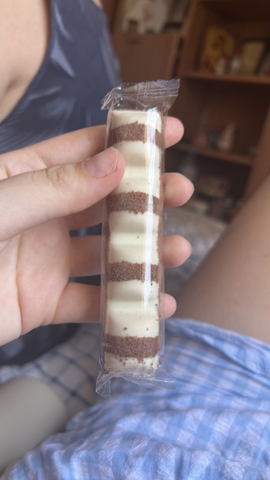 pastelito de chocolate y crema