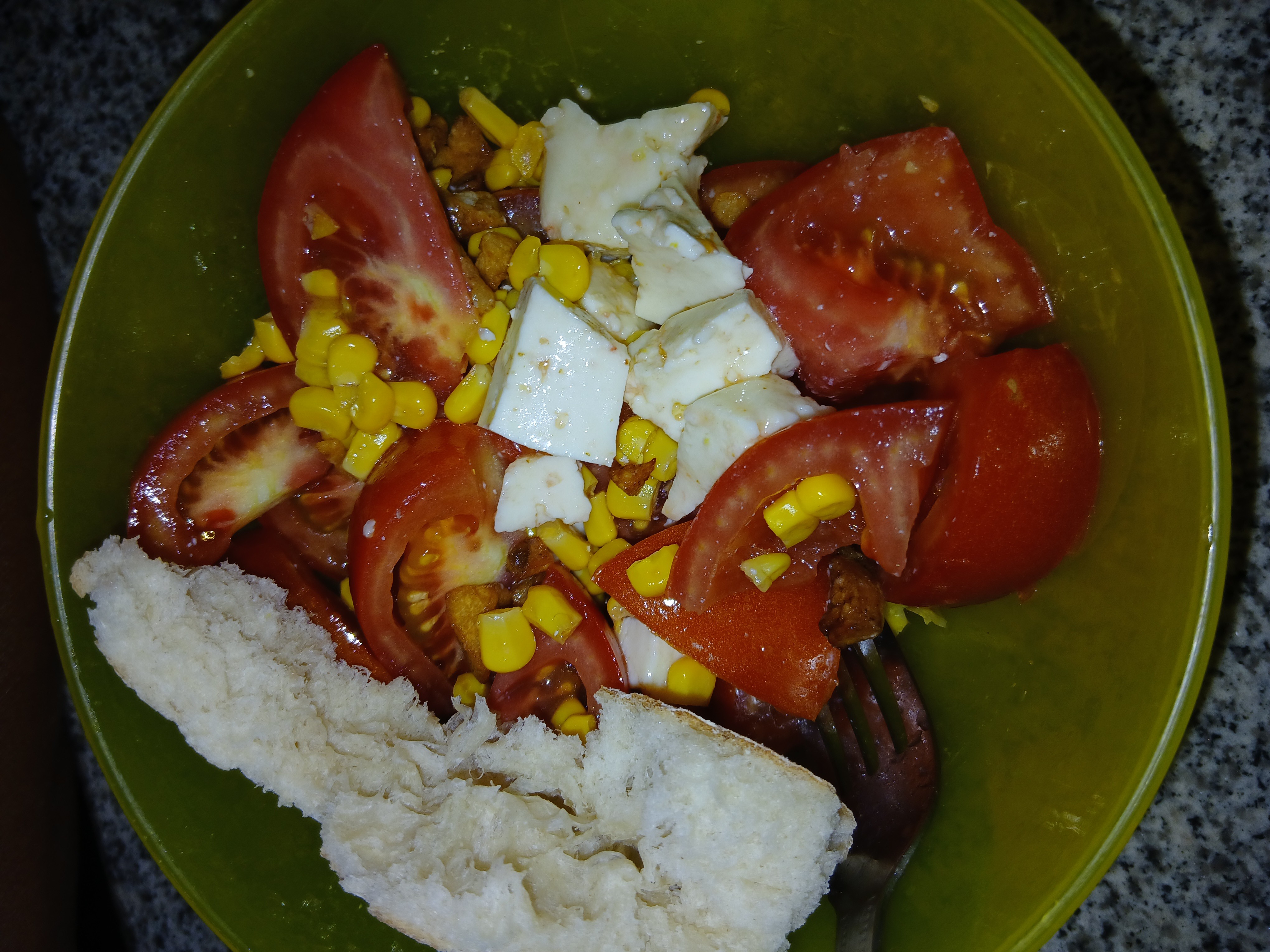 Tomato Corn Cheese Salad