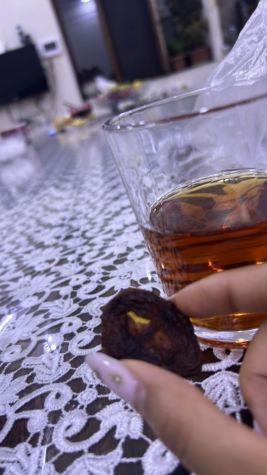 Kurutulmuş meyve ve çay