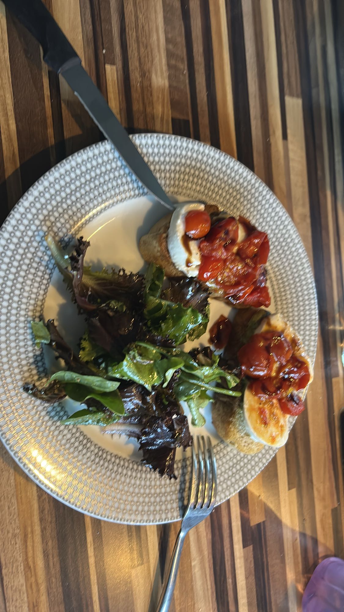 Bruschetta salade mixte