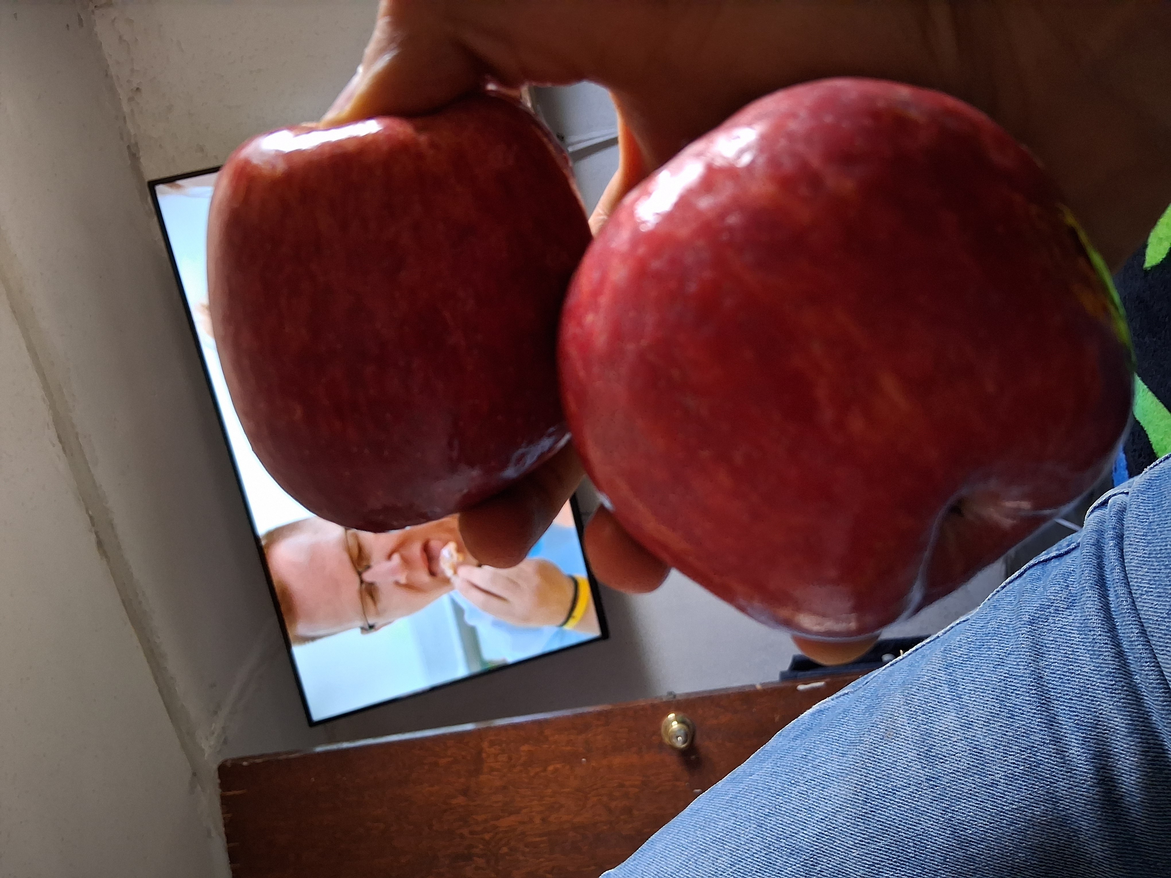 manzanas rojas frescas