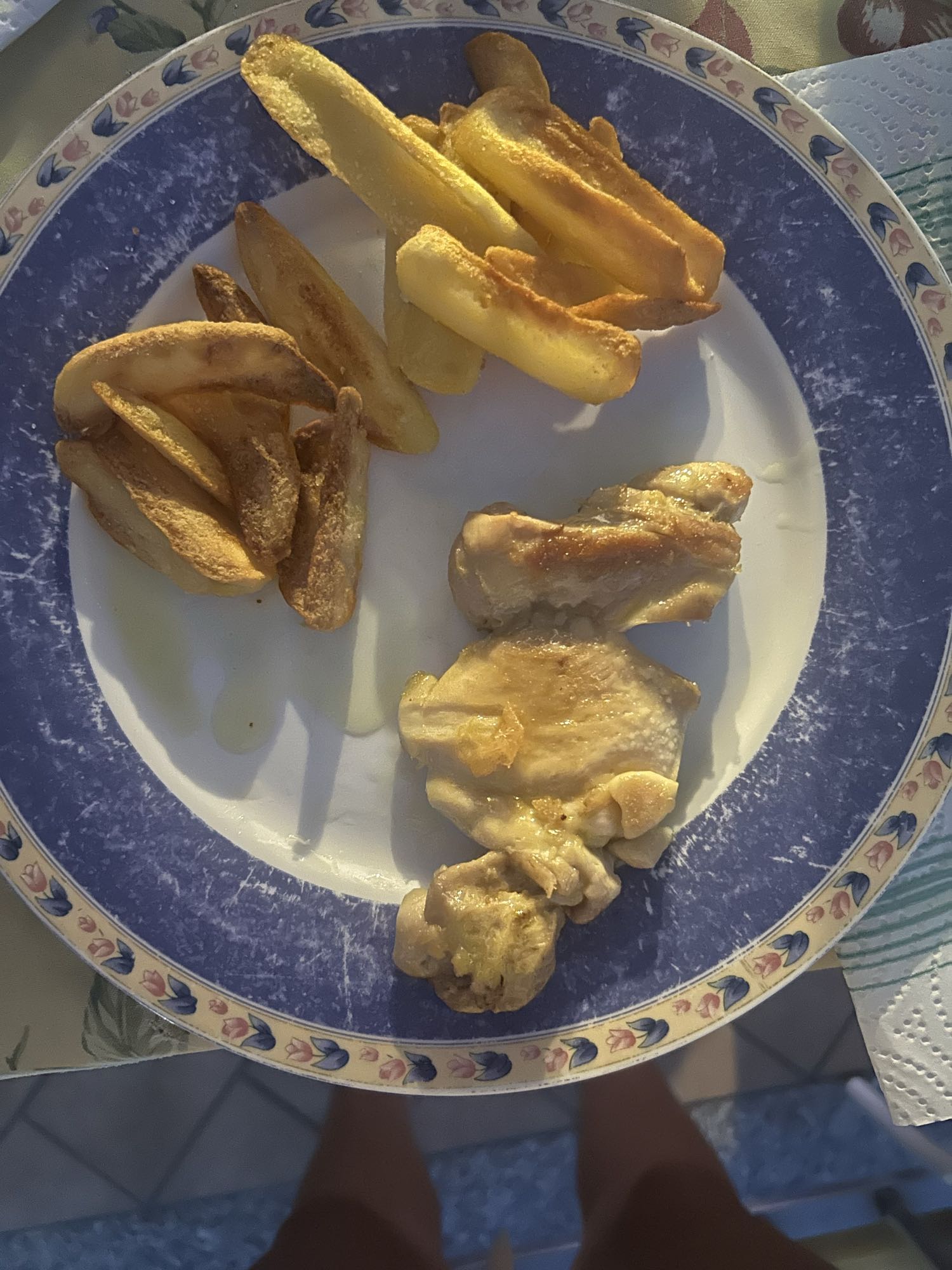 Pollo e patate alla friggitrice ad aria