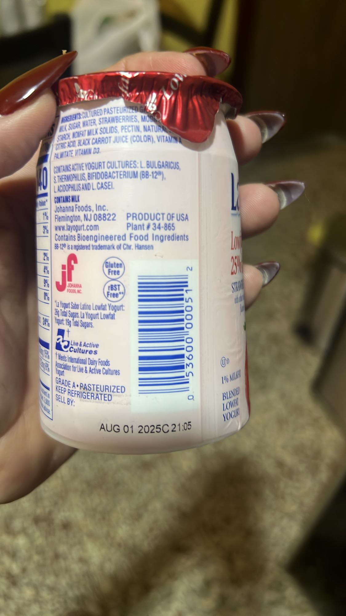 Strawberry Lowfat Yogurt