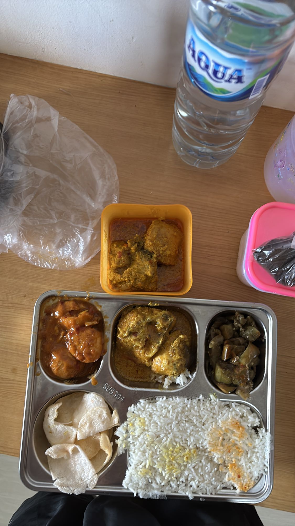 Nasi kari ayam & sayur