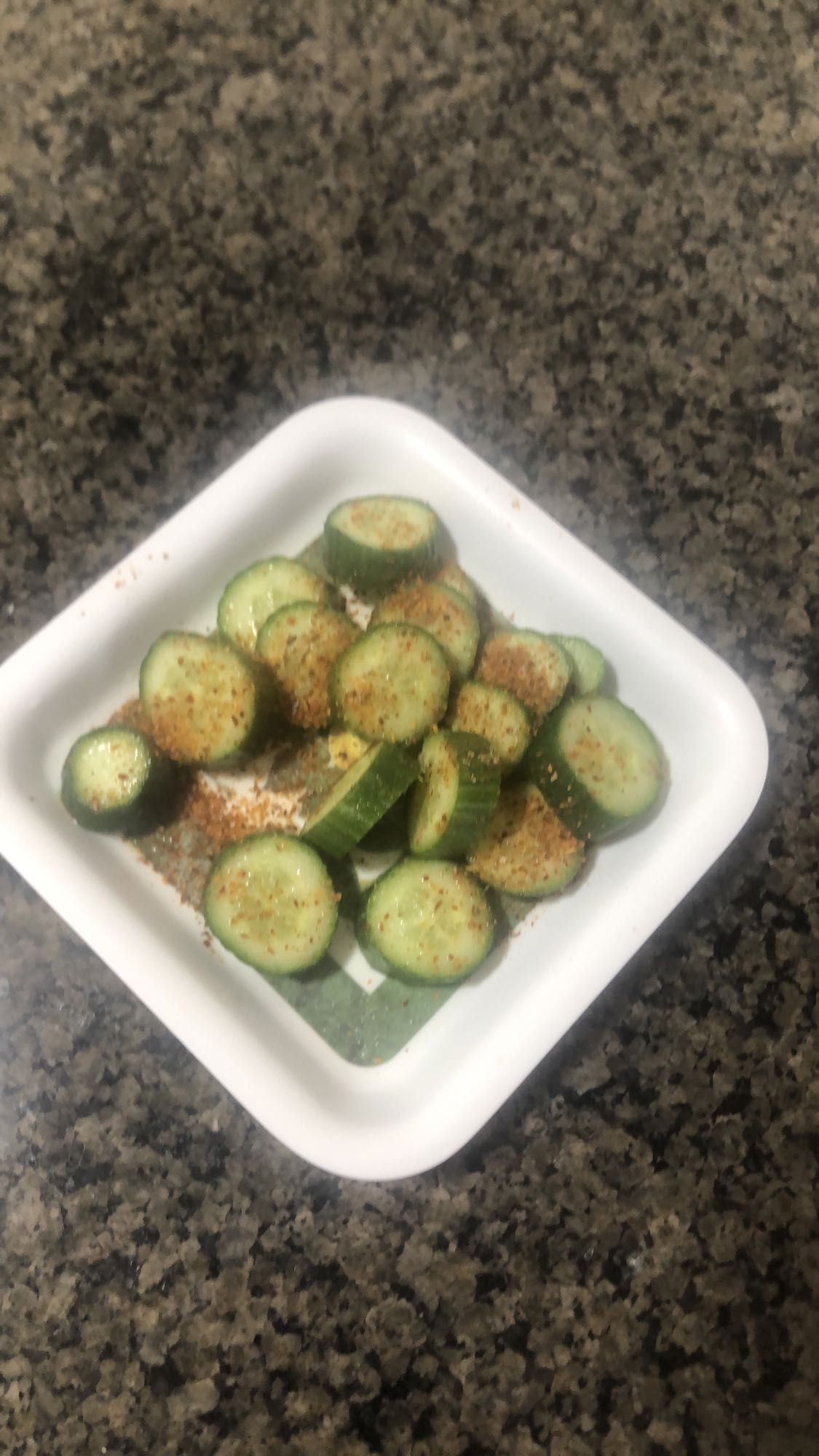 Cucumber chili snack