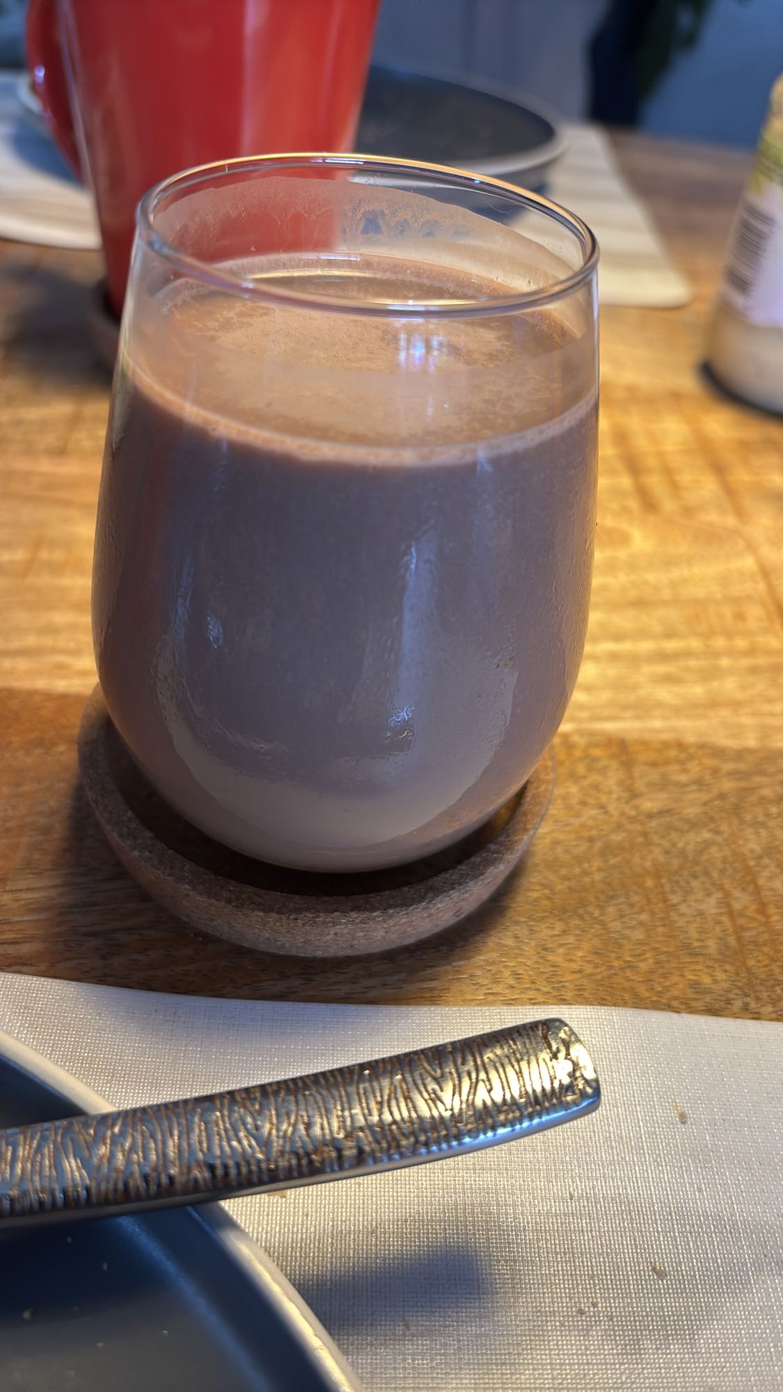 chocolademelk glas
