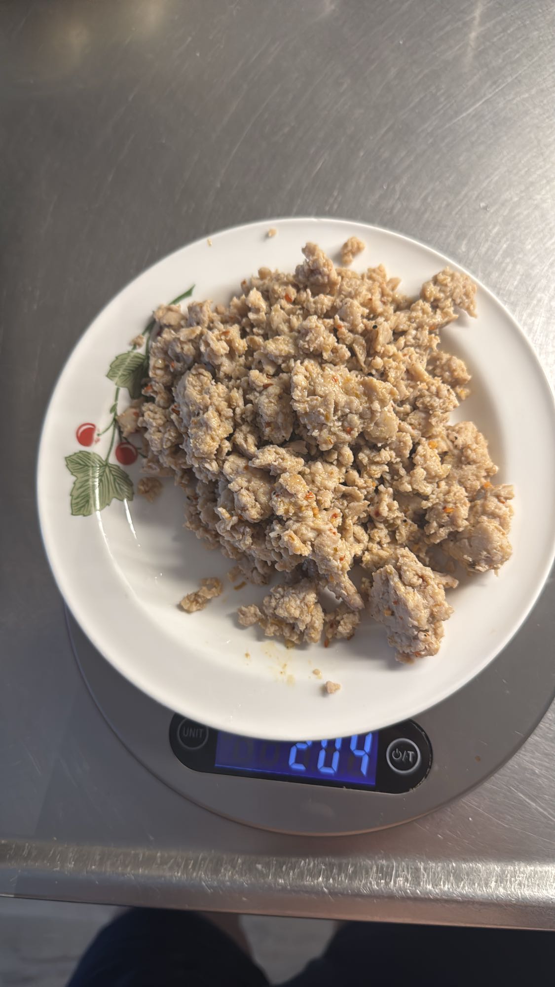 Kryddad kycklingfärs