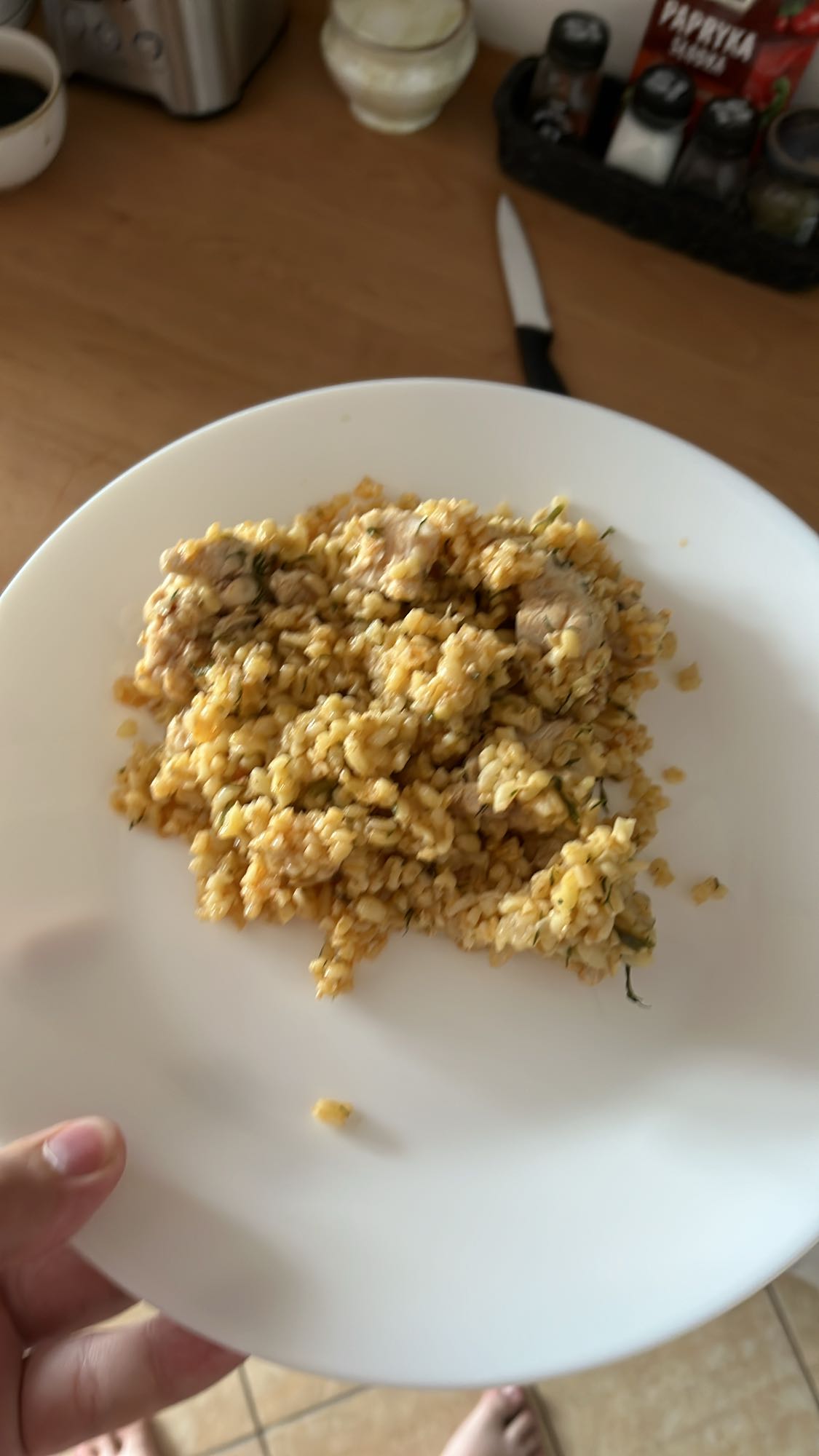 Каша з булгуром і куркою