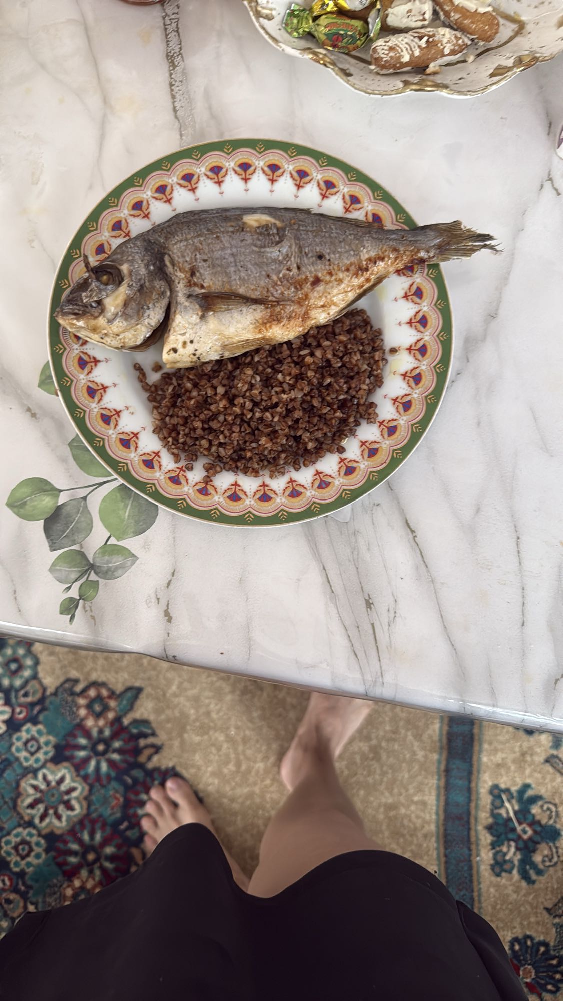 рыба с гречкой