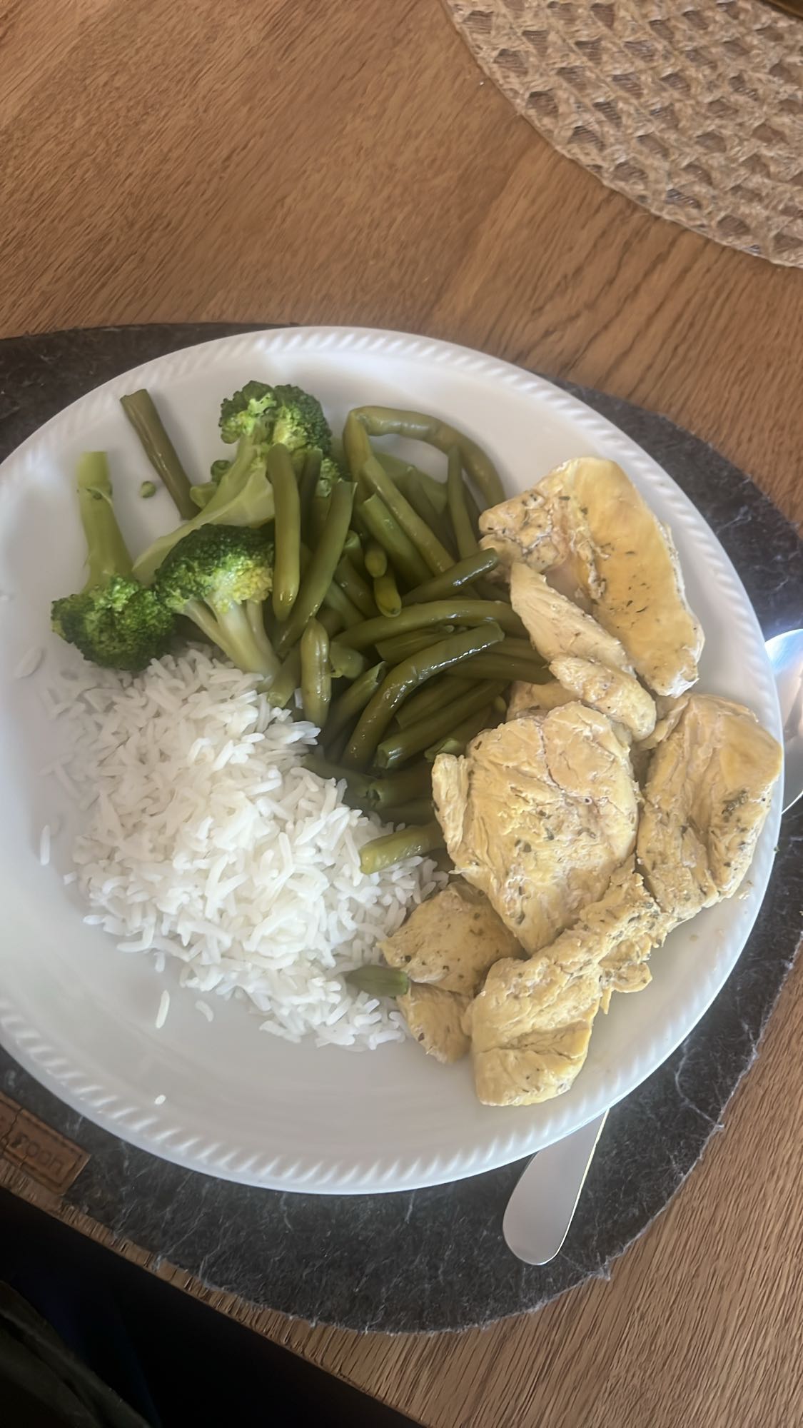 Chicken Veggie Rice Plate