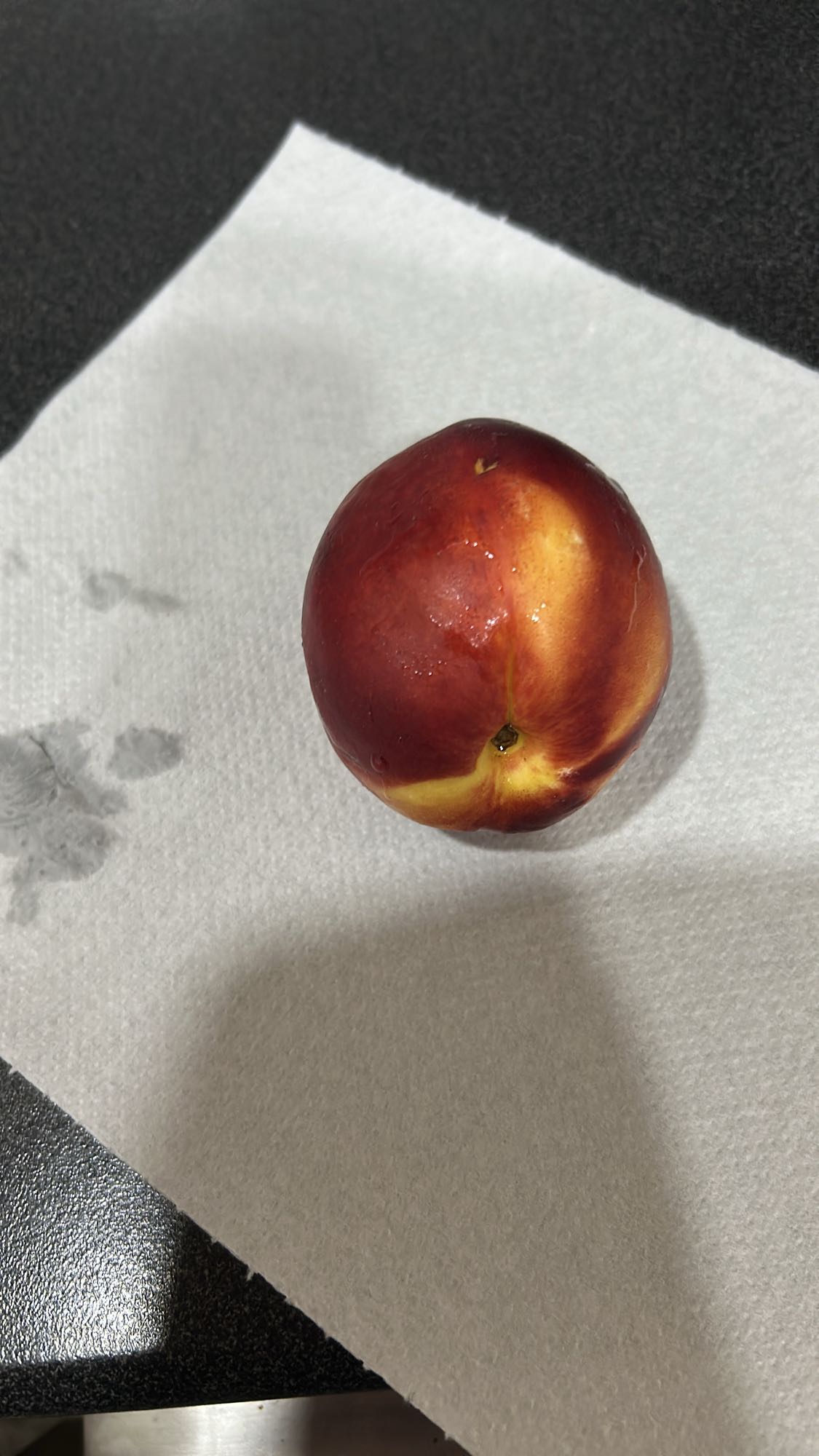 fersken på serviett