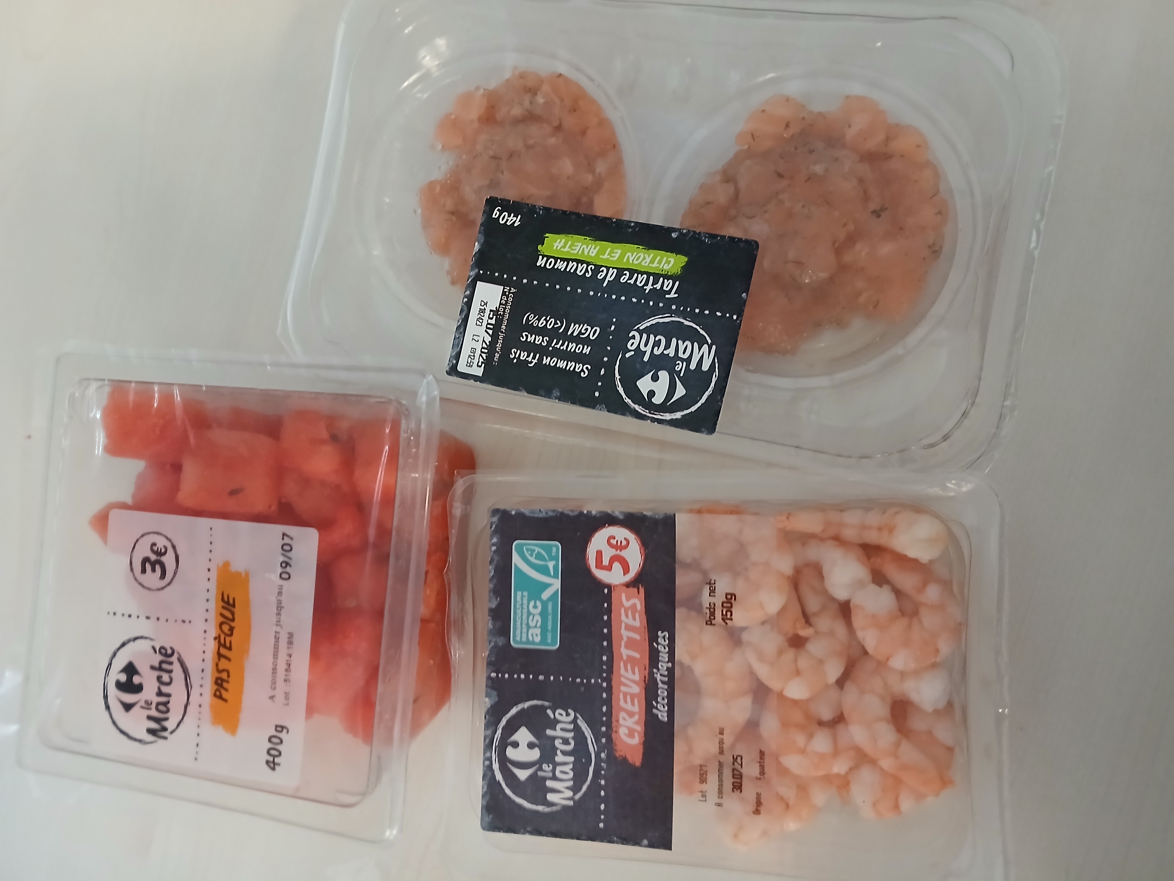 Tartare crevettes pastèque