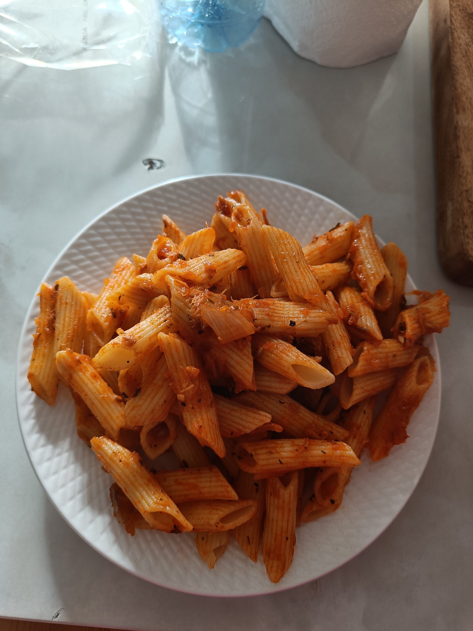 Pâtes à la sauce tomate