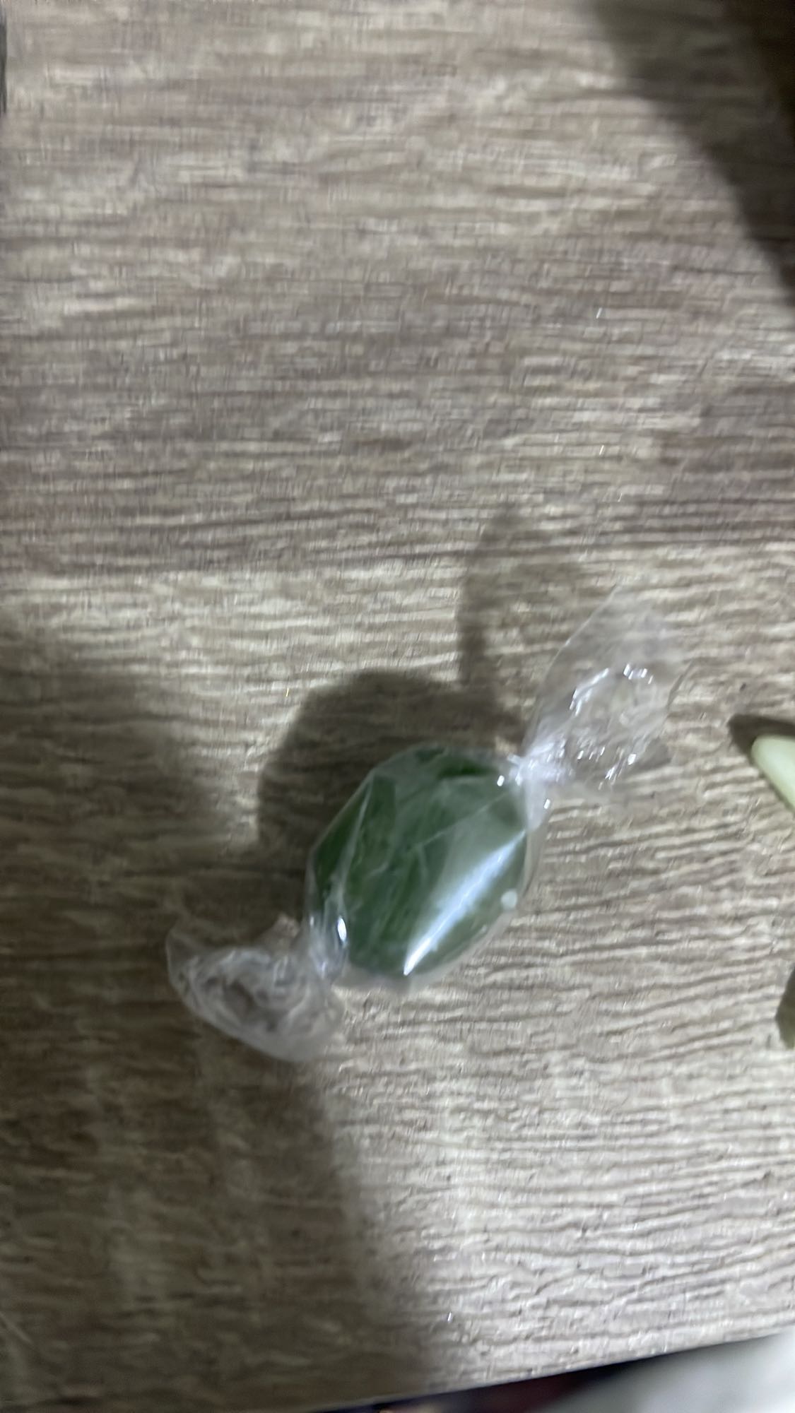 Green hard candy