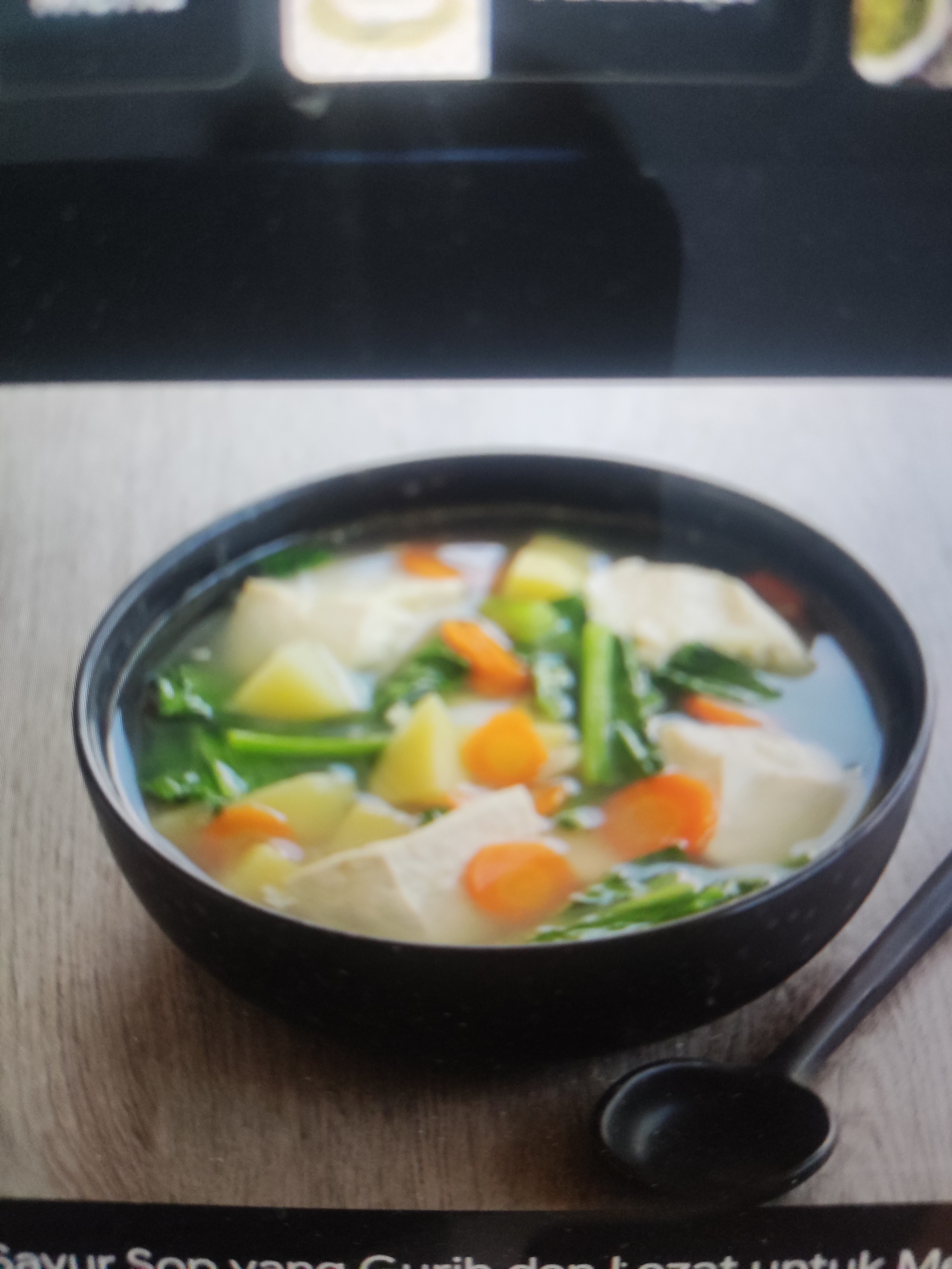 Vegetable tofu soup