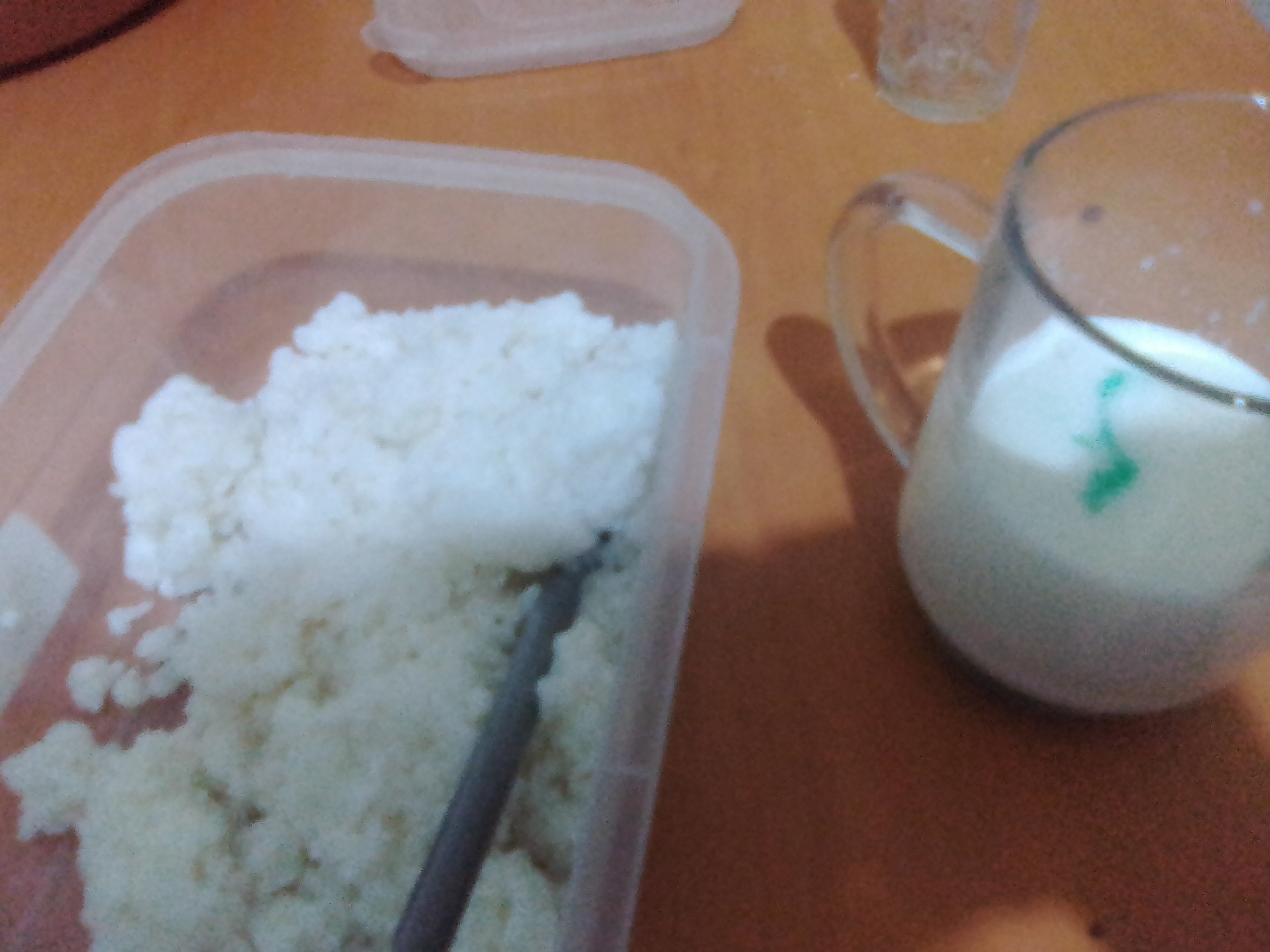 Rice and milk