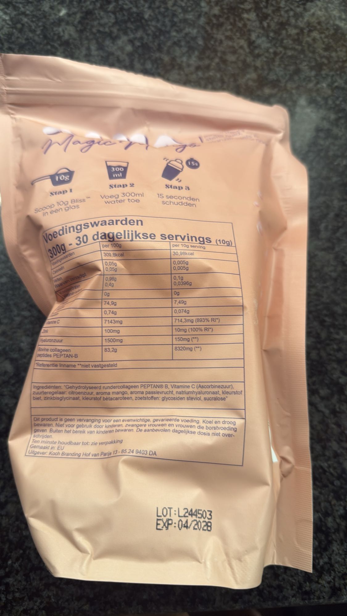 Collageen poeder mango