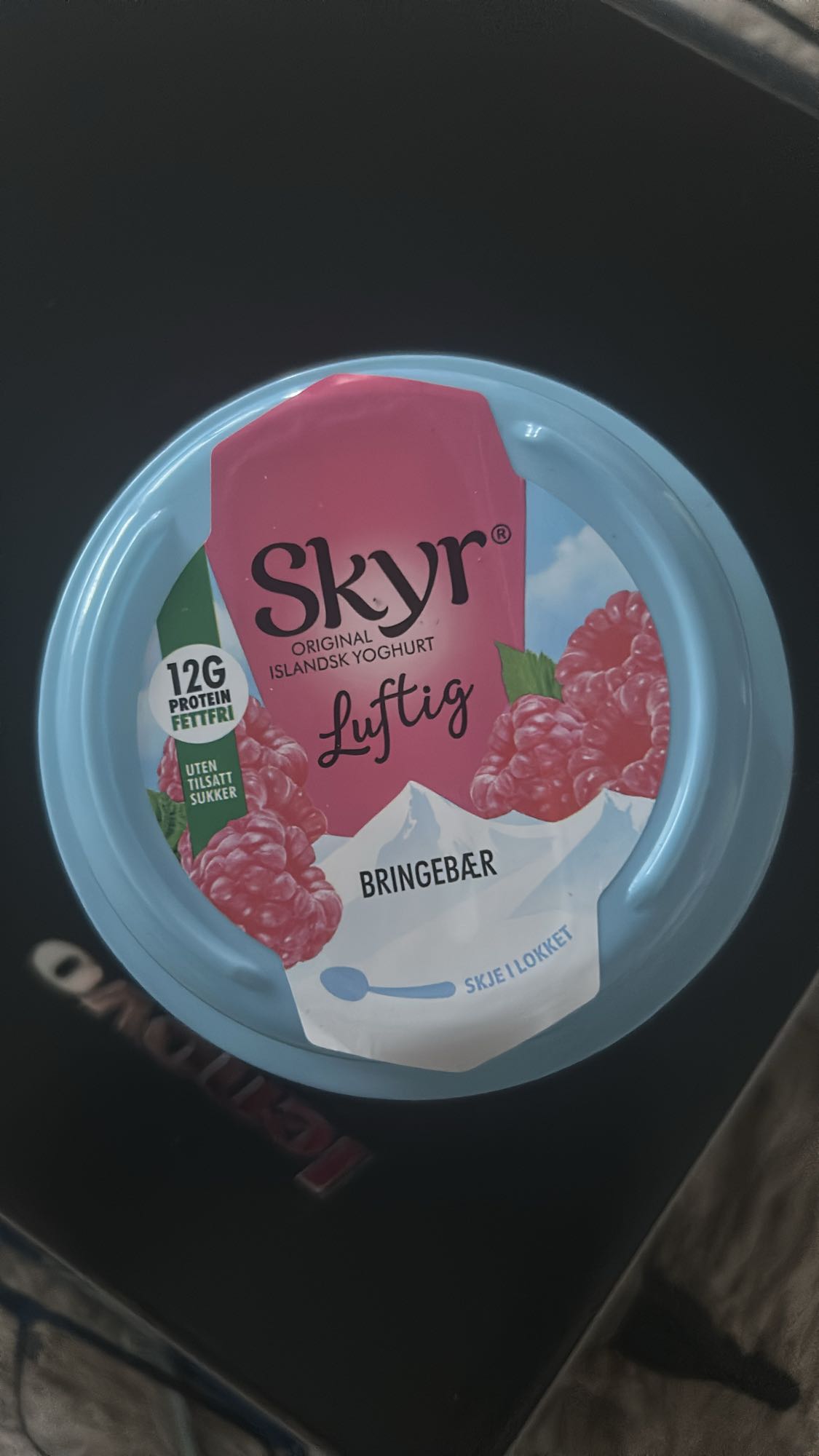 Skyr bringebær yoghurt