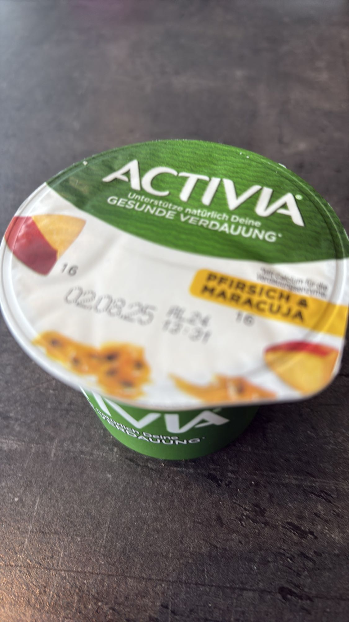 Activia joghurt őszibarack-maracuja
