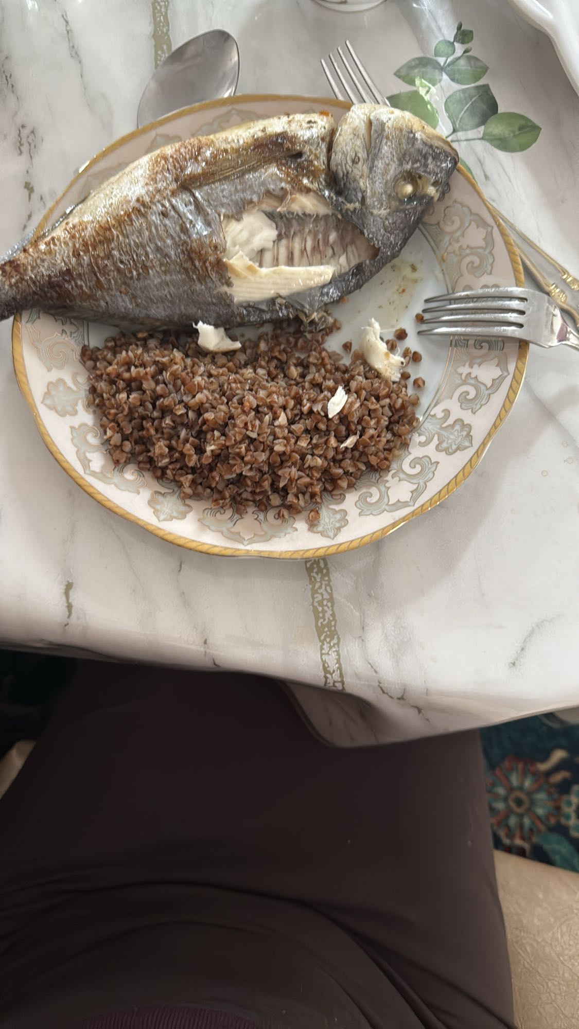 Дорадо с гречкой