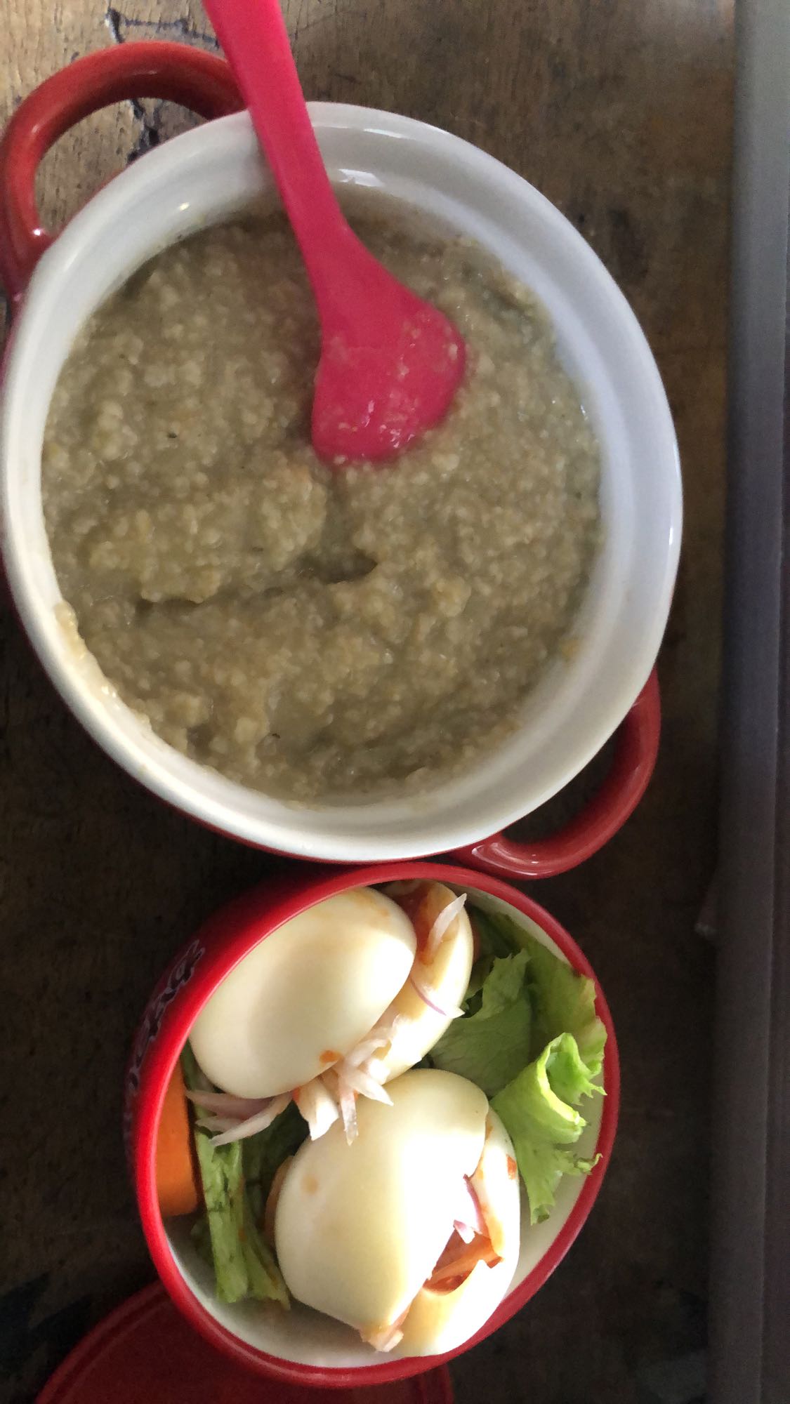 Oatmeal and Egg Salad