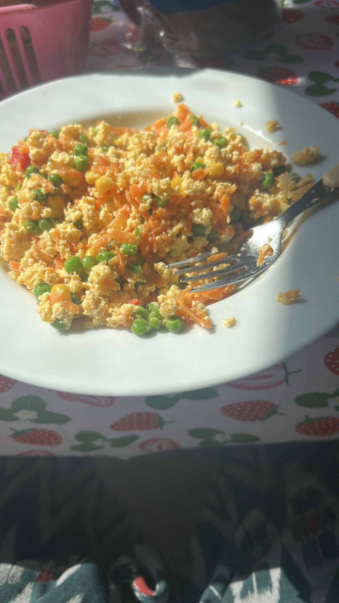 Äggröra med grönsaker