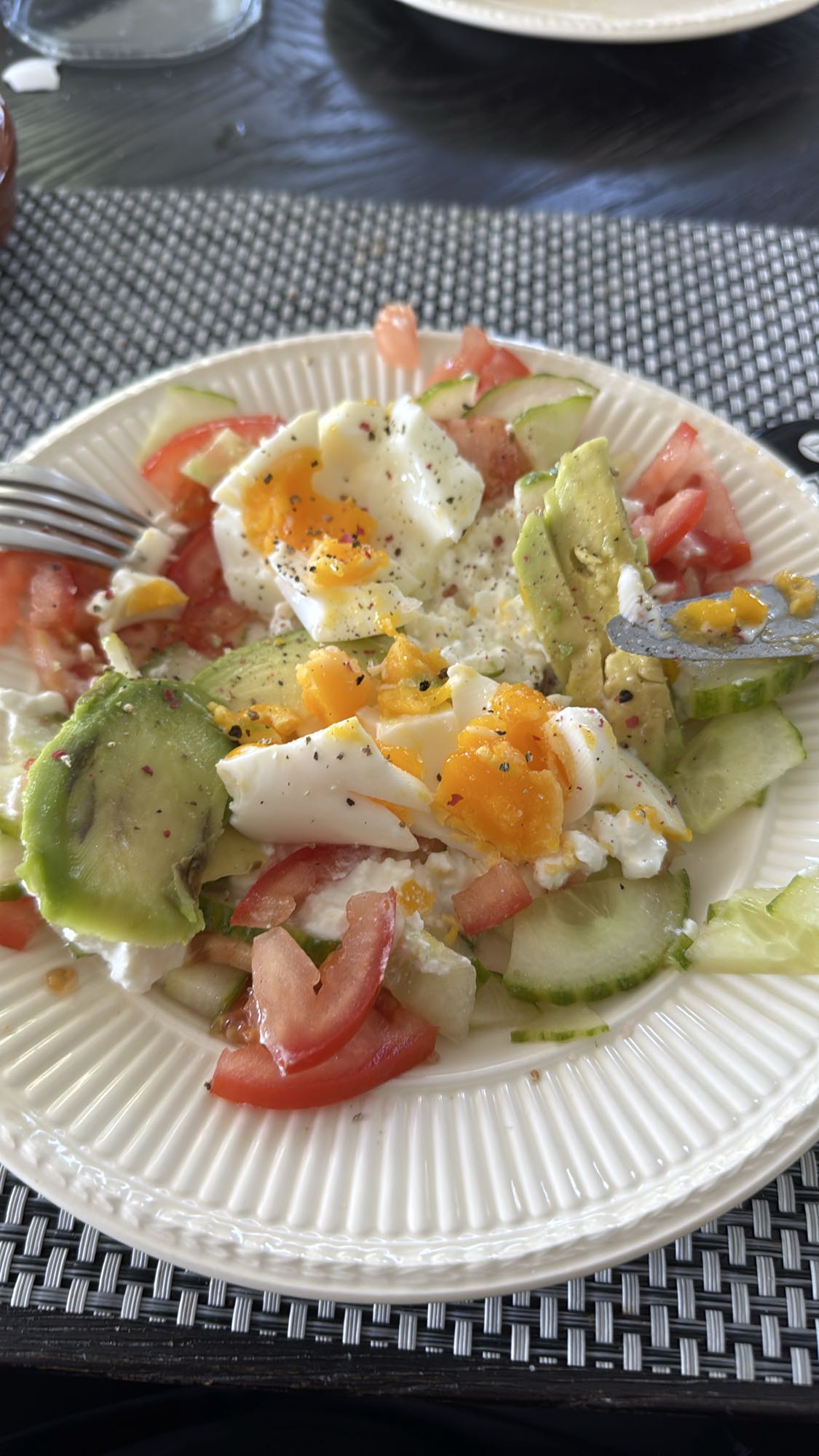 Eiersalade met avocado