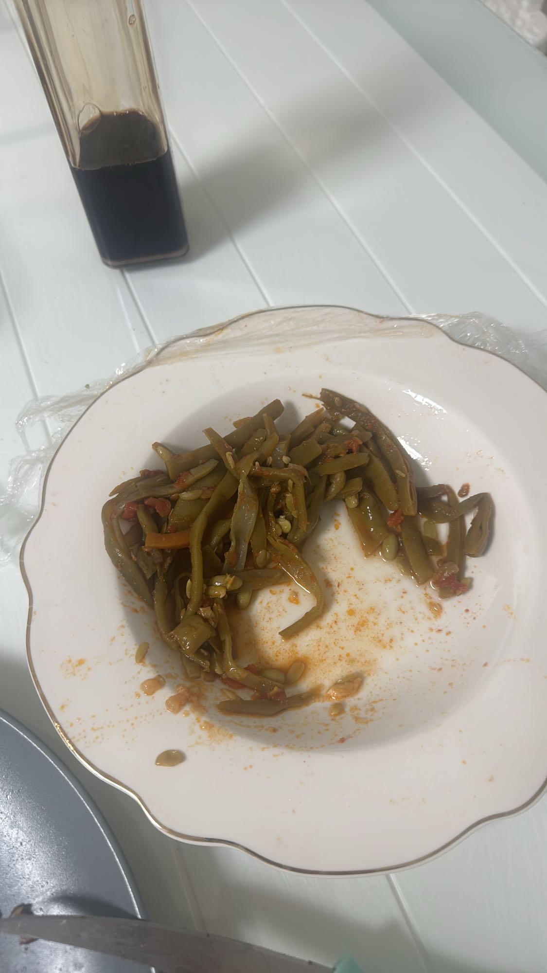 стручковая фасоль с томатом