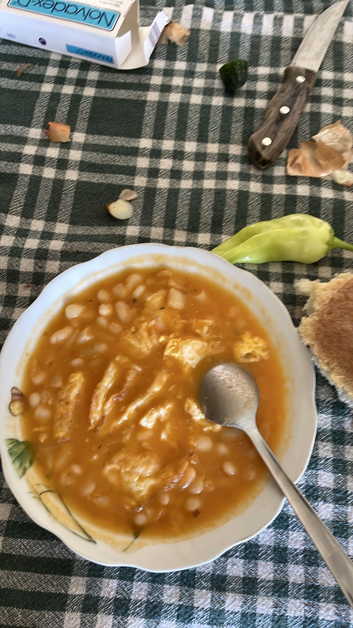 Bean and egg stew