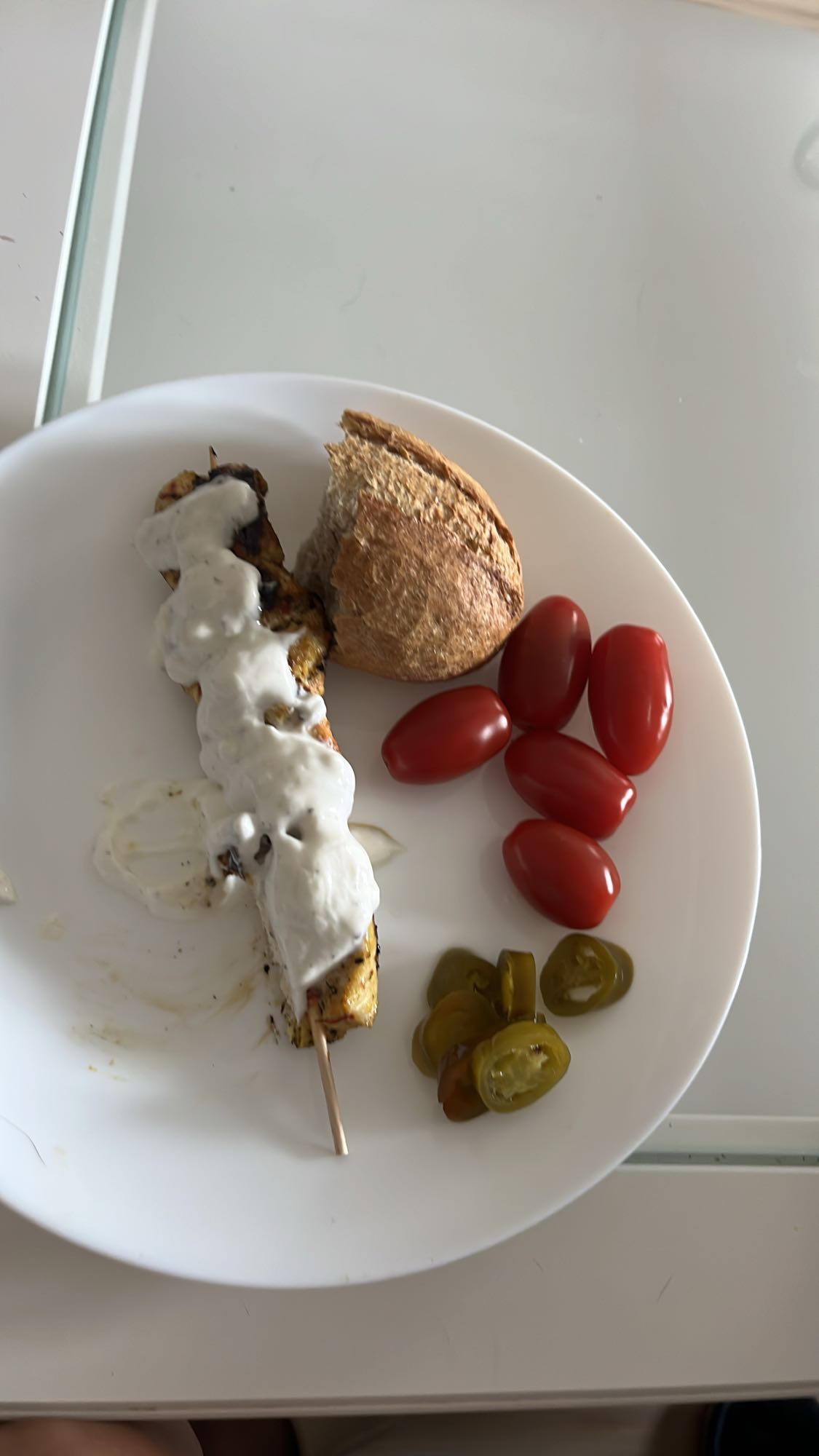 Szaszłyk z kurczaka z warzywami