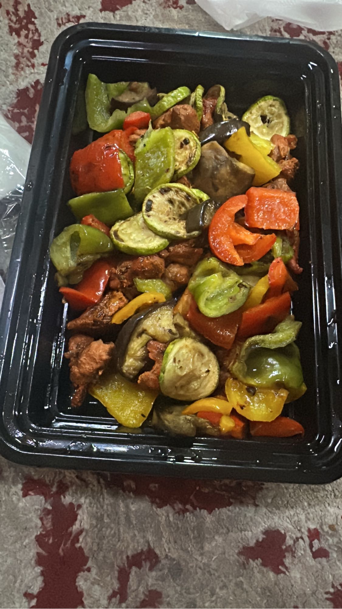 Grilled Veggies with Chicken