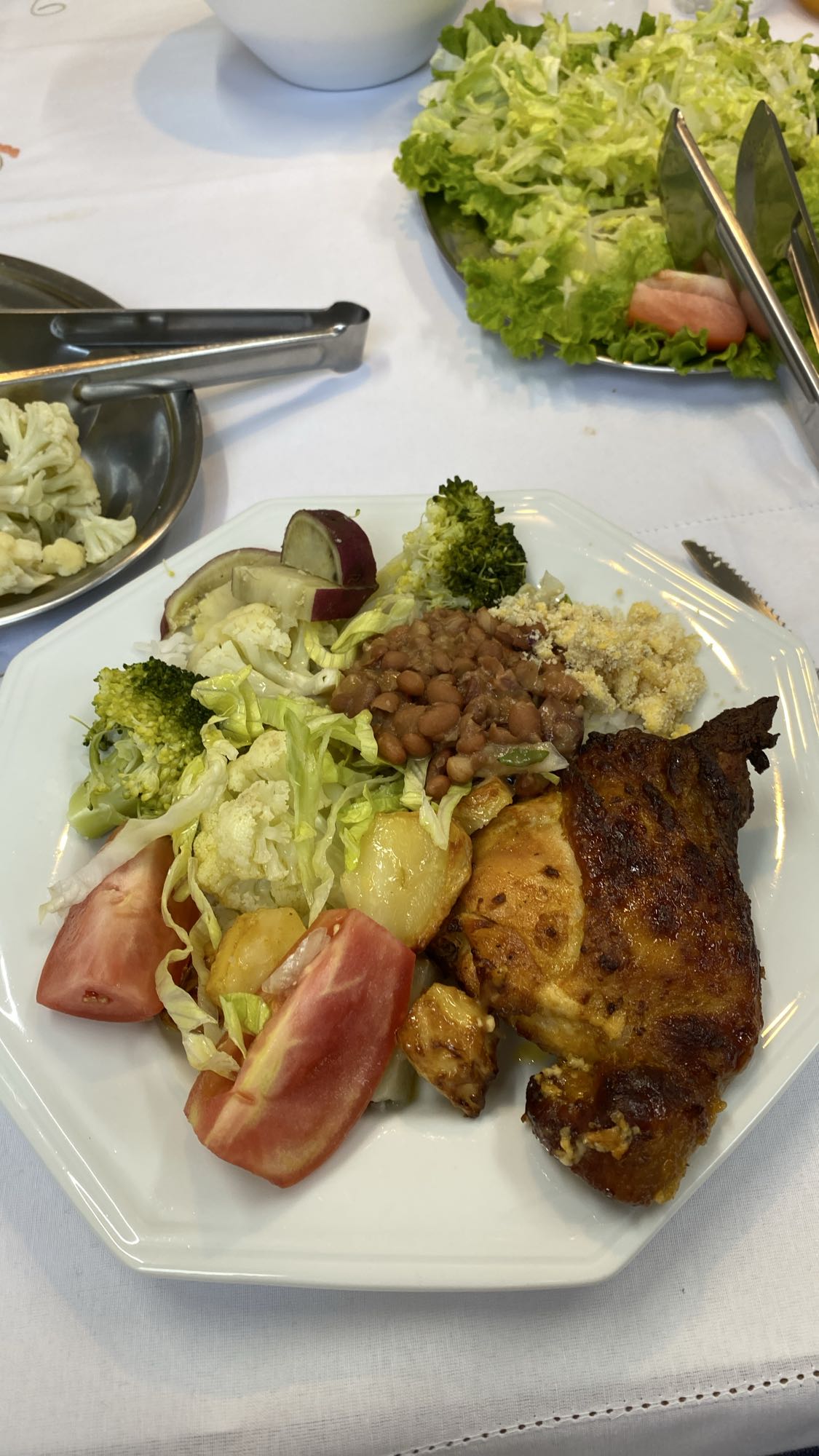 Prato variado com frango