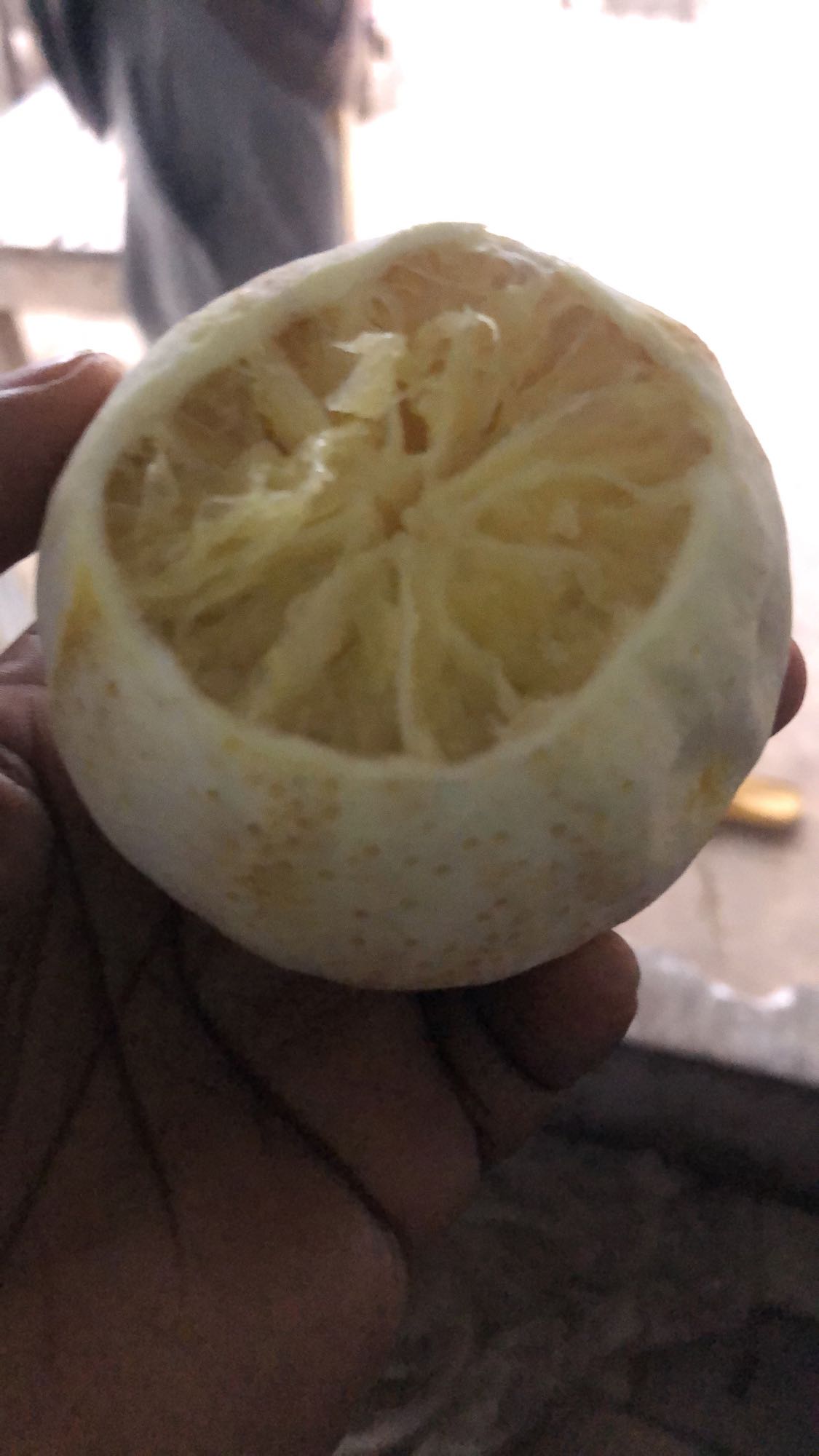 Squeezed lemon