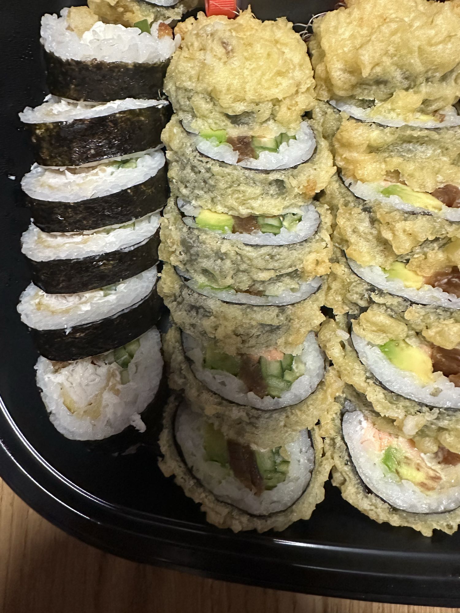 Zestaw sushi tempura