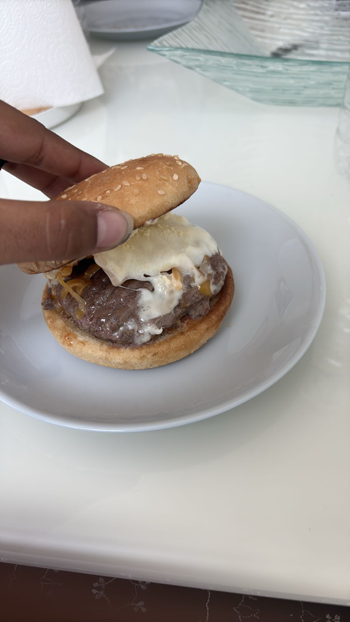 Burger maison fromage