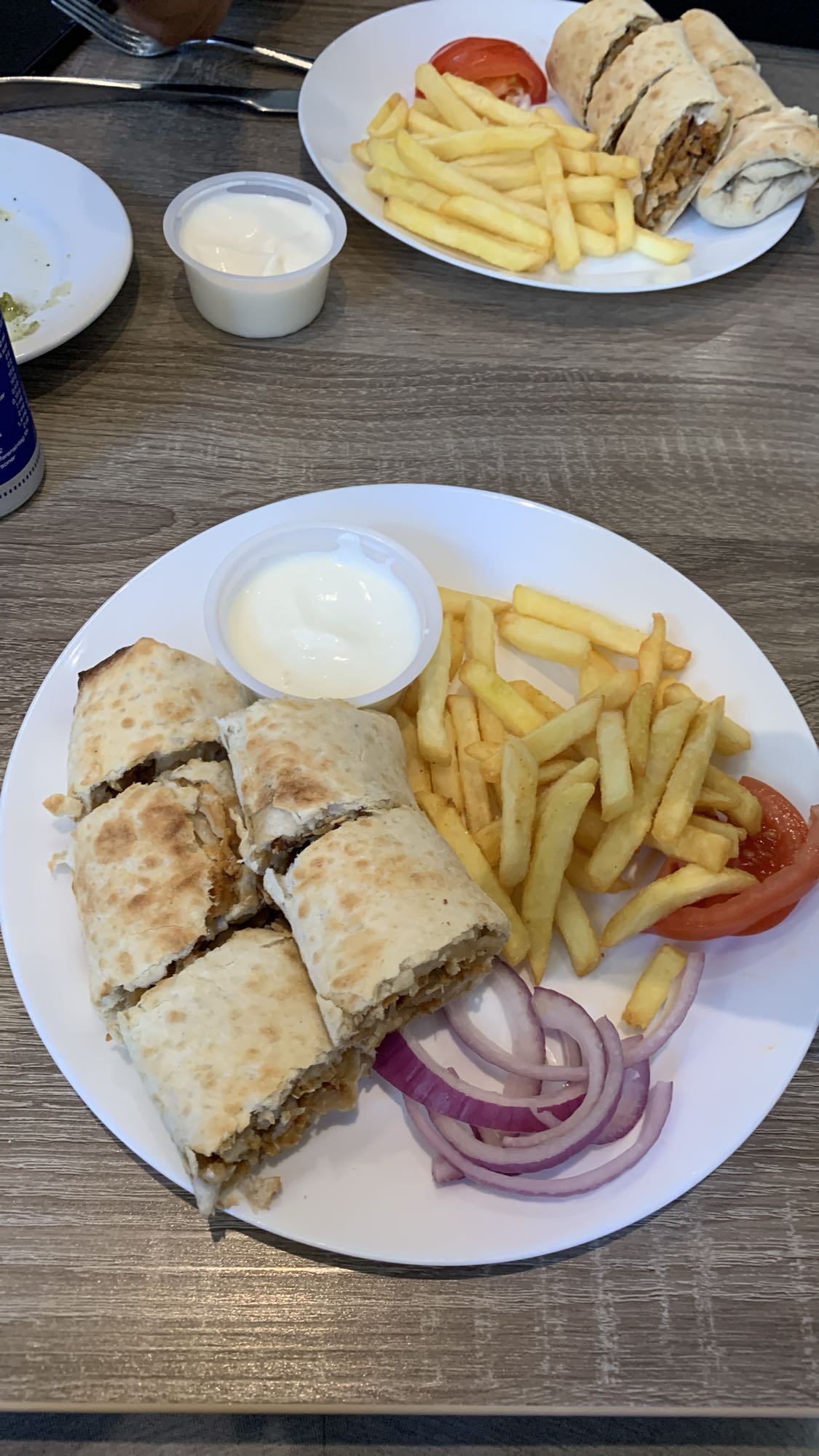 Kebab med pommes