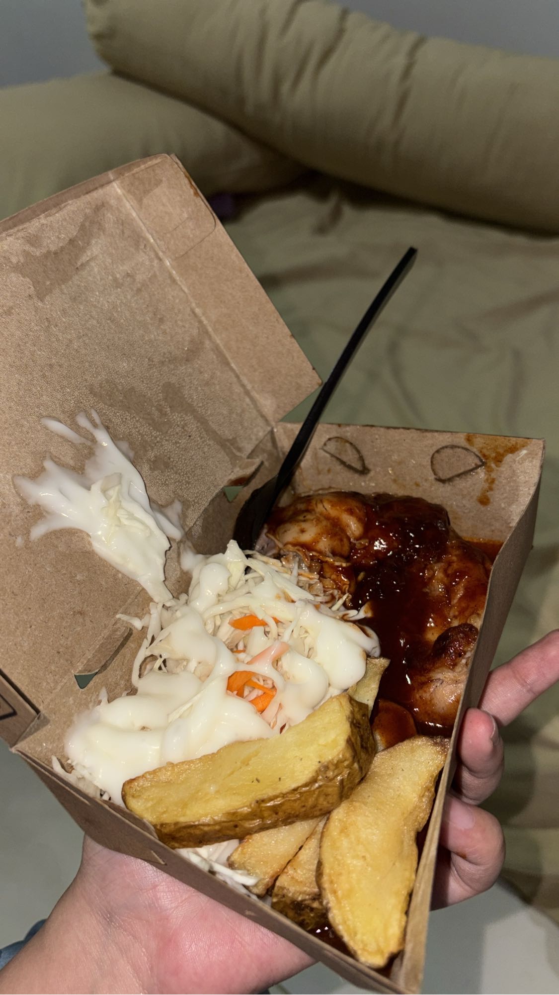 Ayam BBQ dan kentang