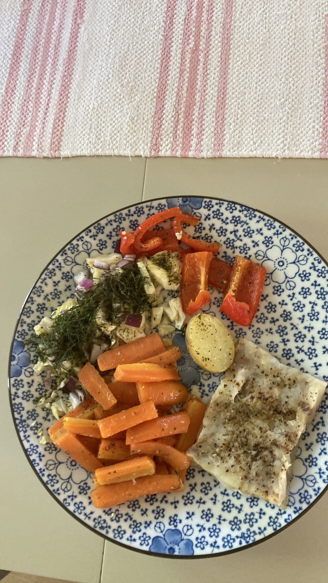 Torsk med grönsaker