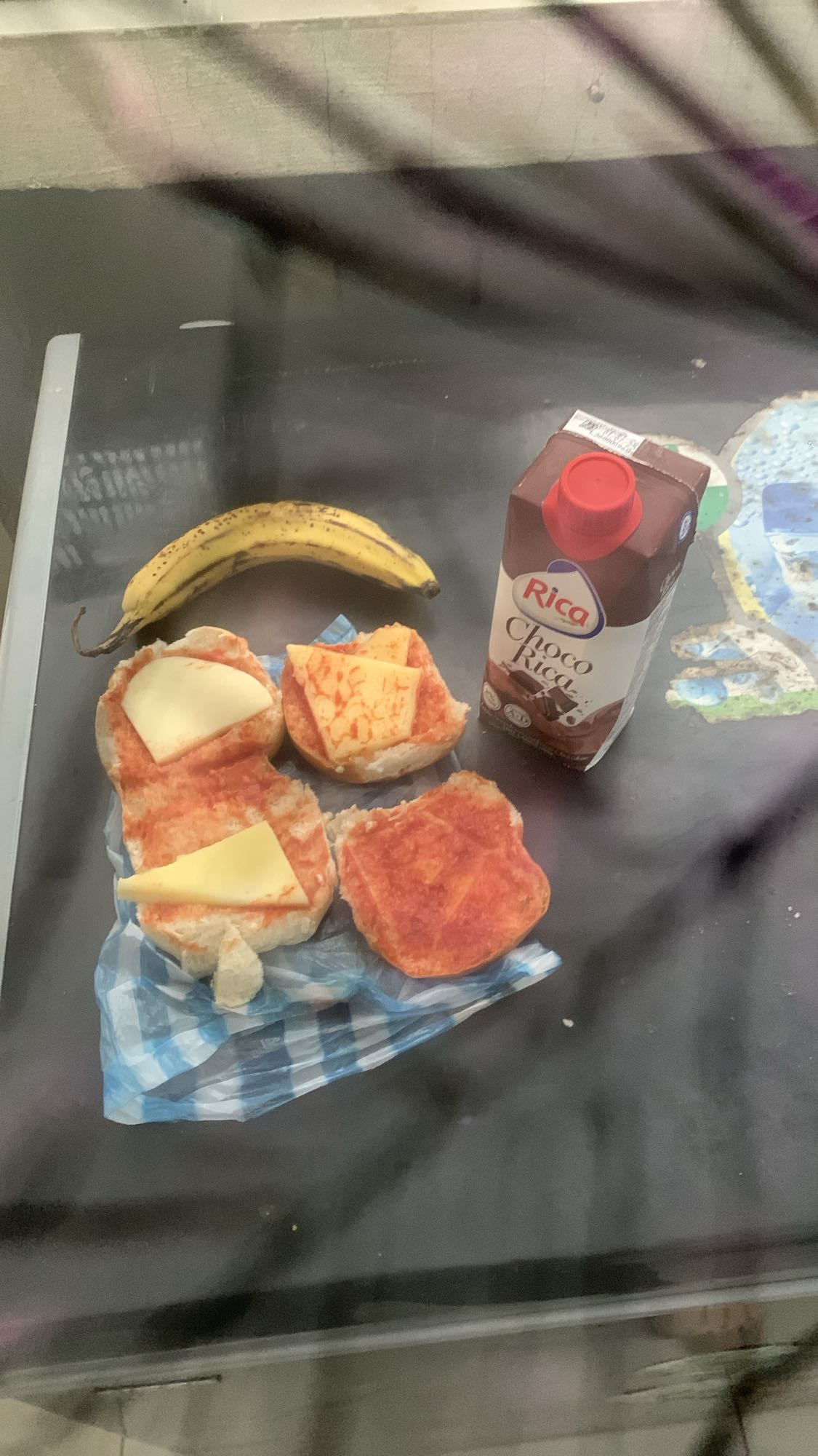 Pan con queso y choco