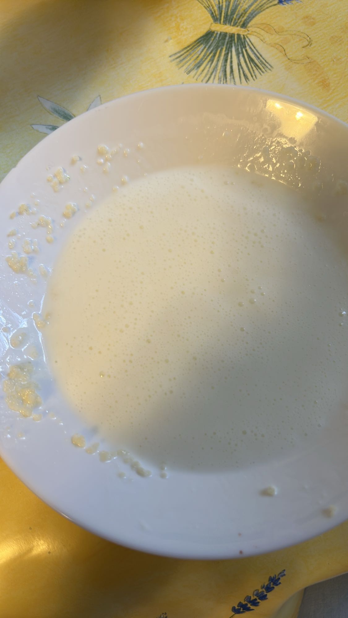 bol de lait mousseux