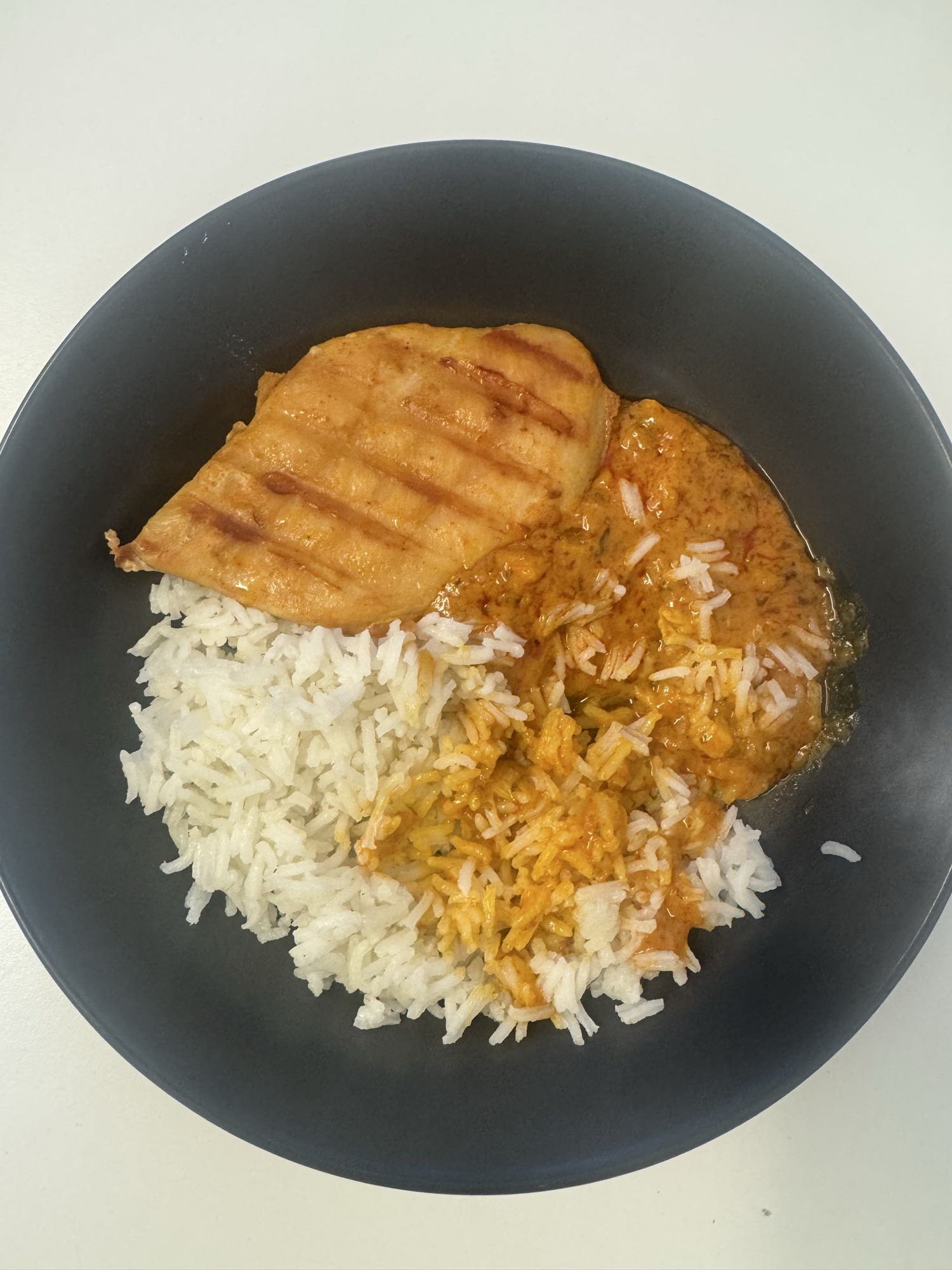 Gegrilde kip met rijst